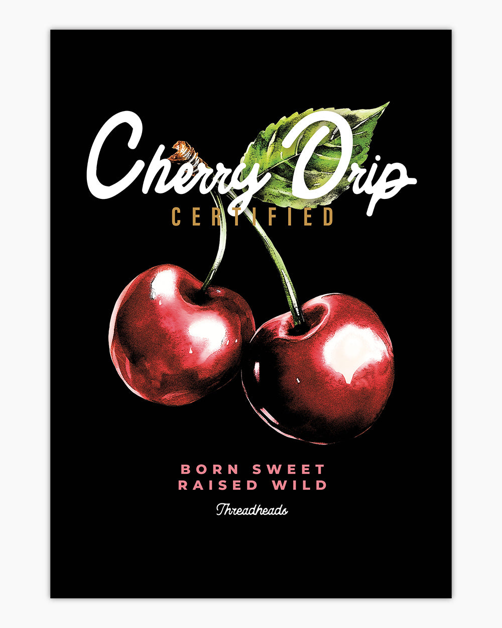 Cherry Drip Art Print