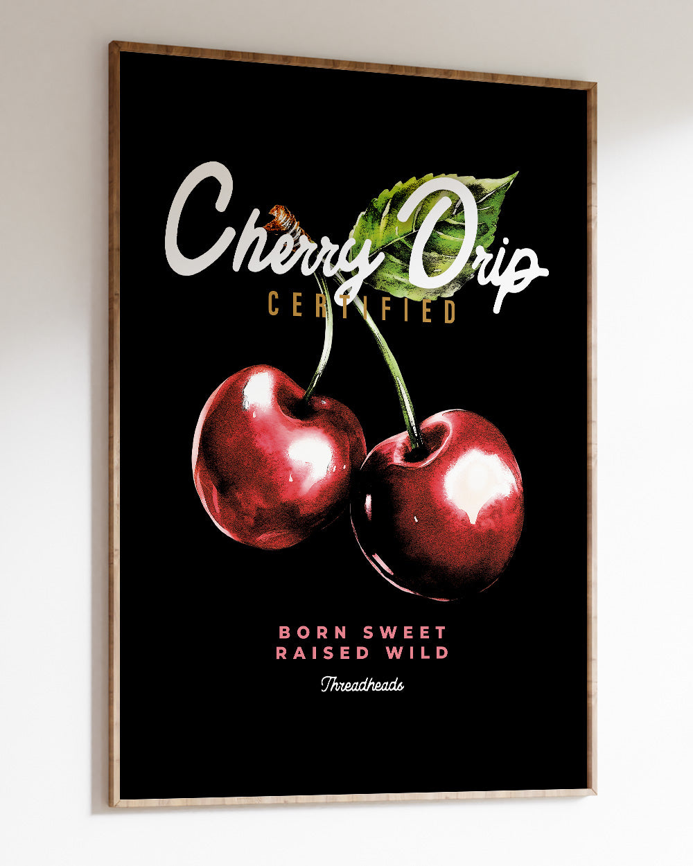 Cherry Drip Art Print