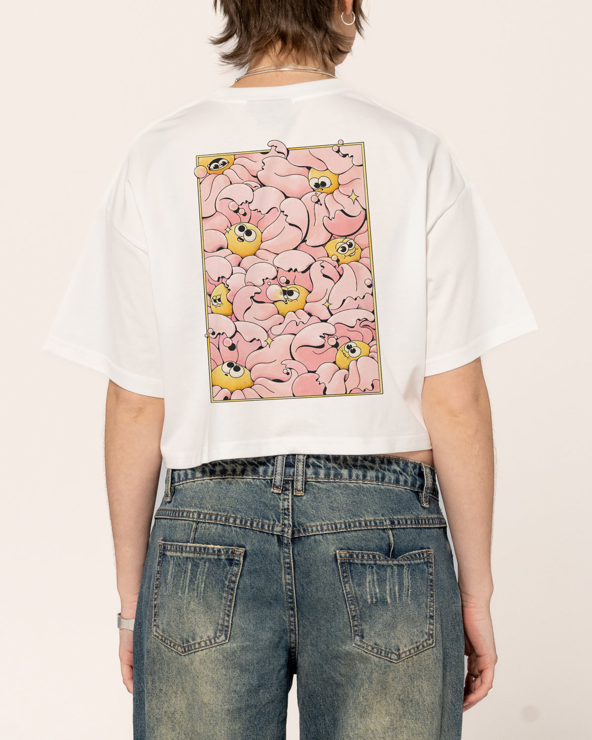 Bubble Blossom Crop Tee