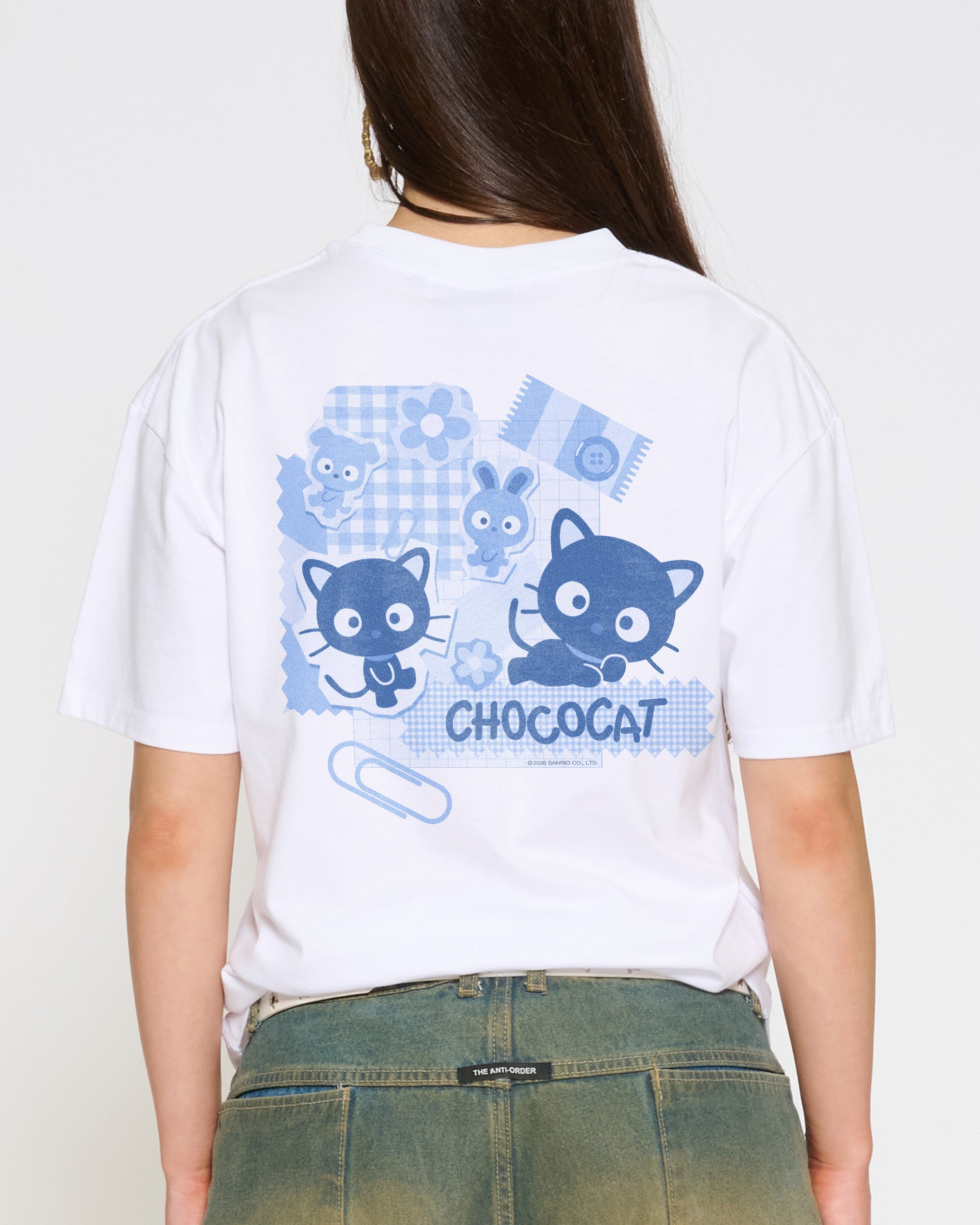 Chococat Scrapbook T-Shirt Official Hello Kitty and Friends collab Threadheads