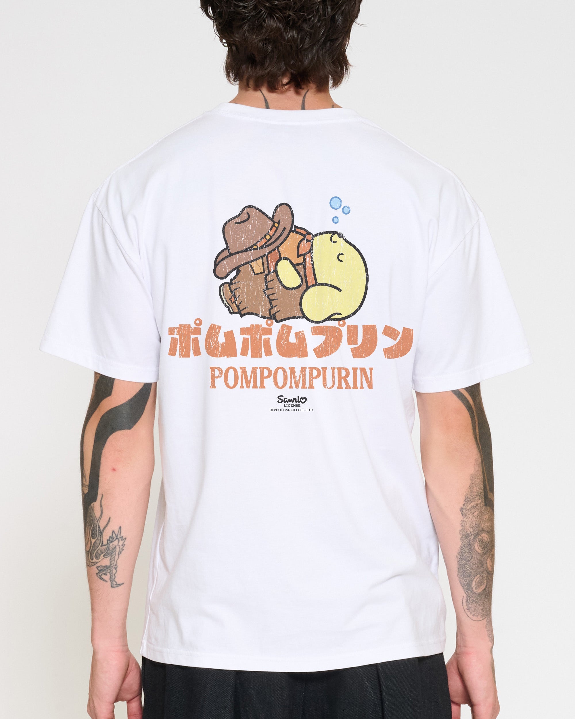 Pompompurin Yeehaw T-Shirt Official Hello Kitty and Friends collab Threadheads