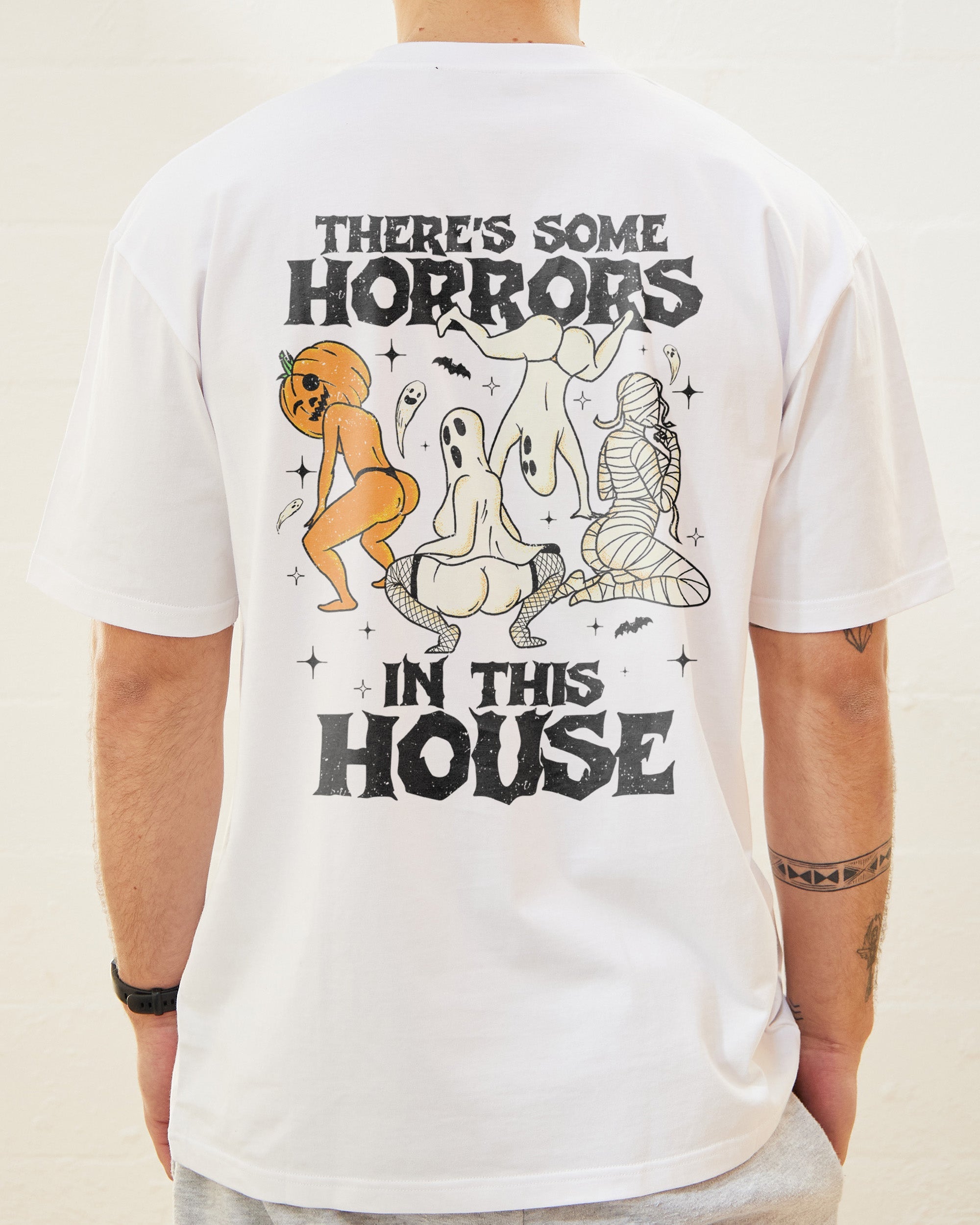 There's Some Horrors In This House Front and Back T-Shirt Australia Online
