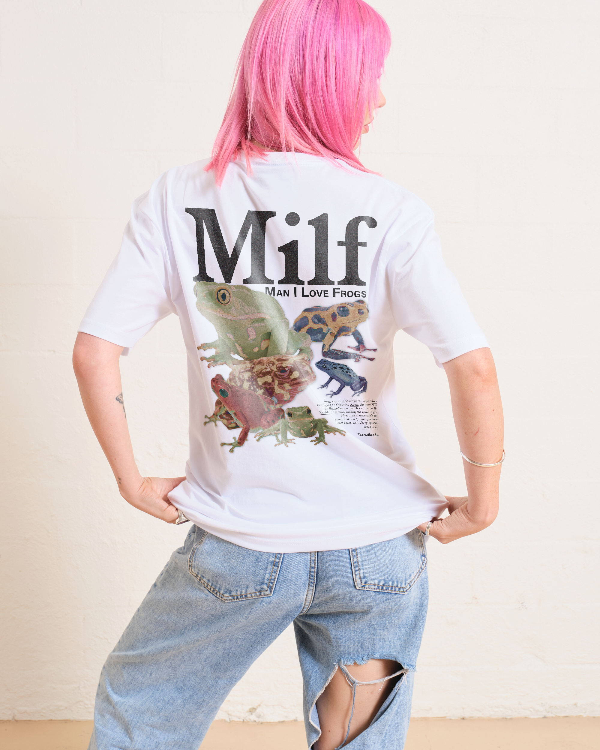 Man I Love Frogs Front and Back T-Shirt Australia Online