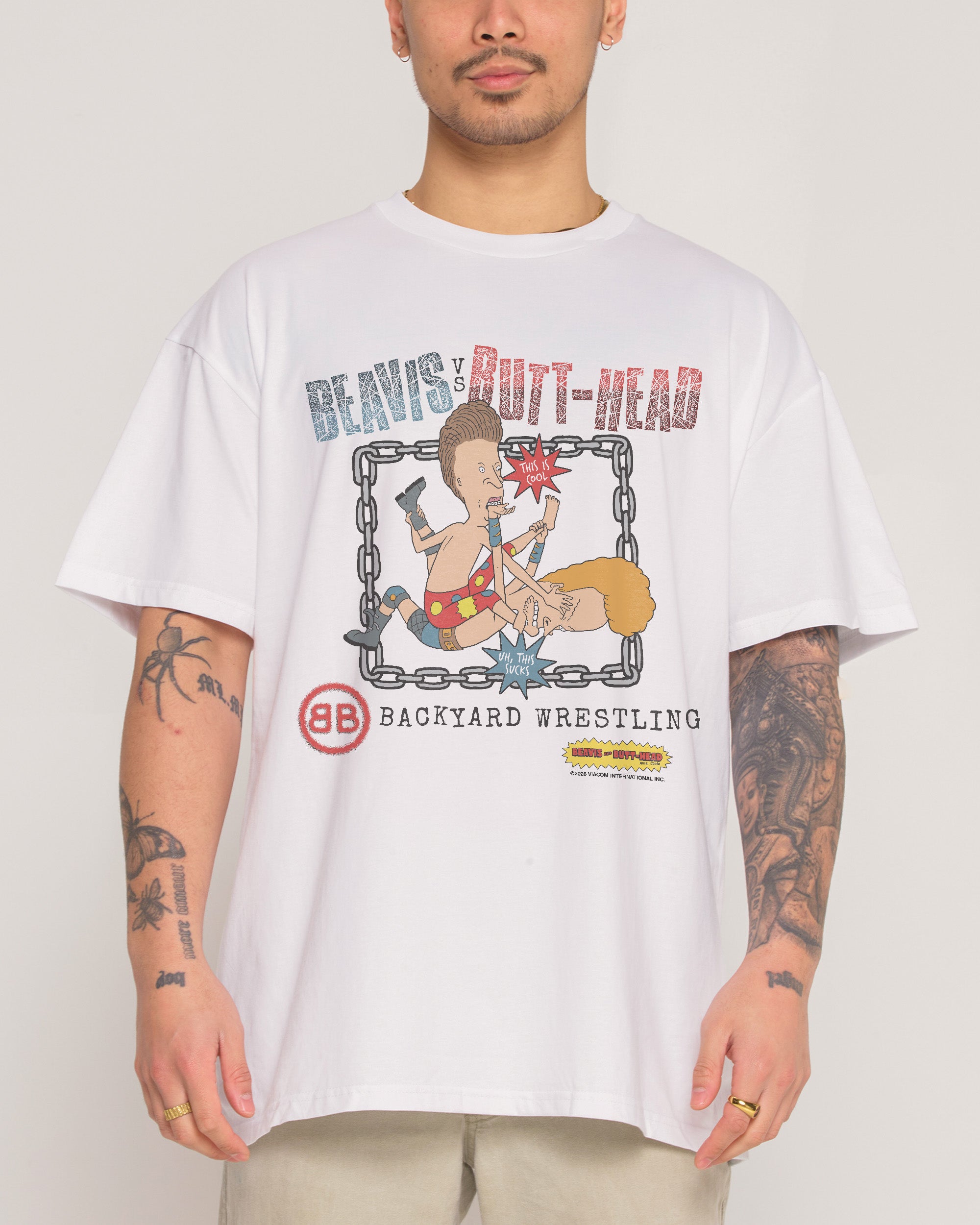 Backyard Wrestling White T-Shirt