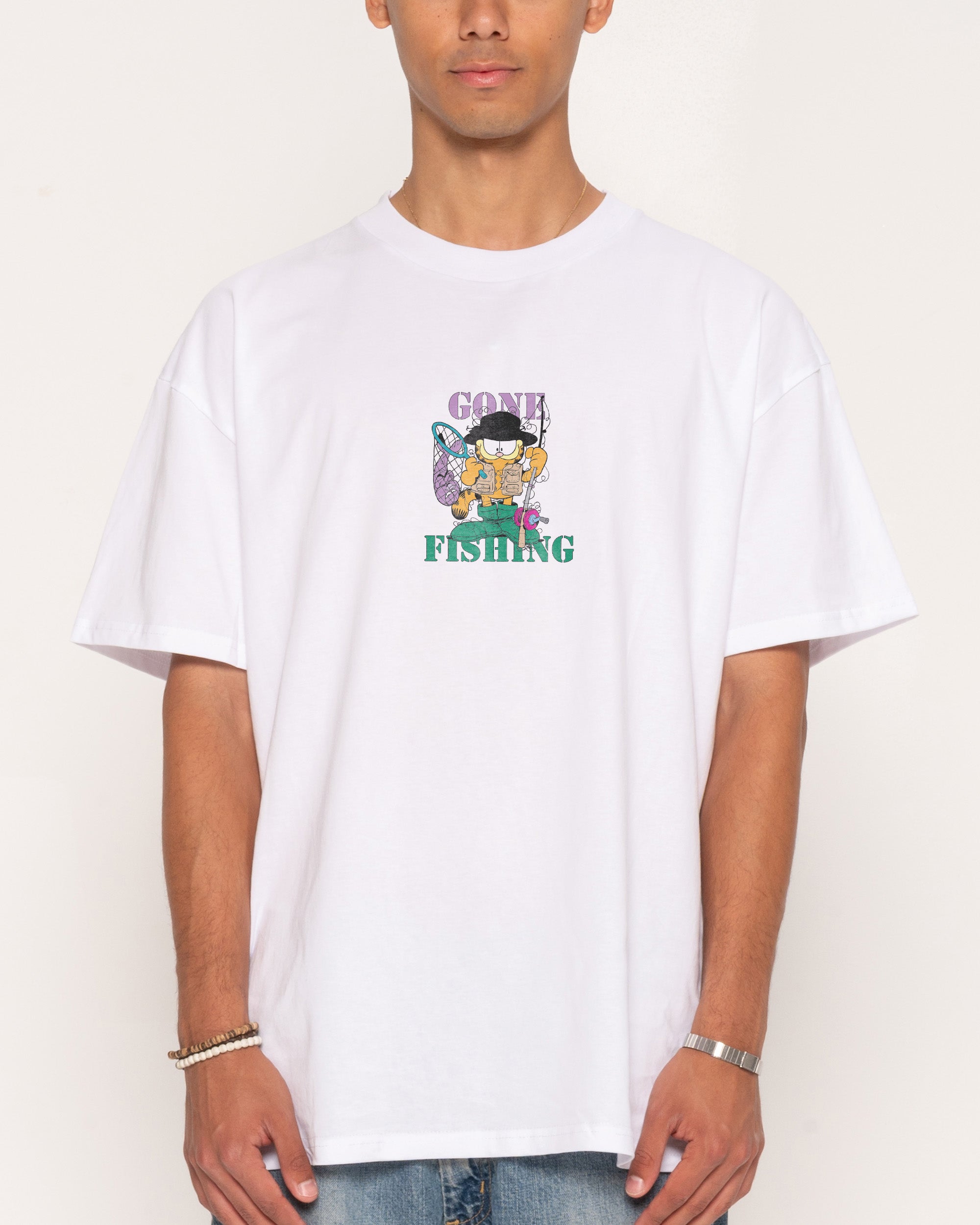 Gone Fishing White T-Shirt