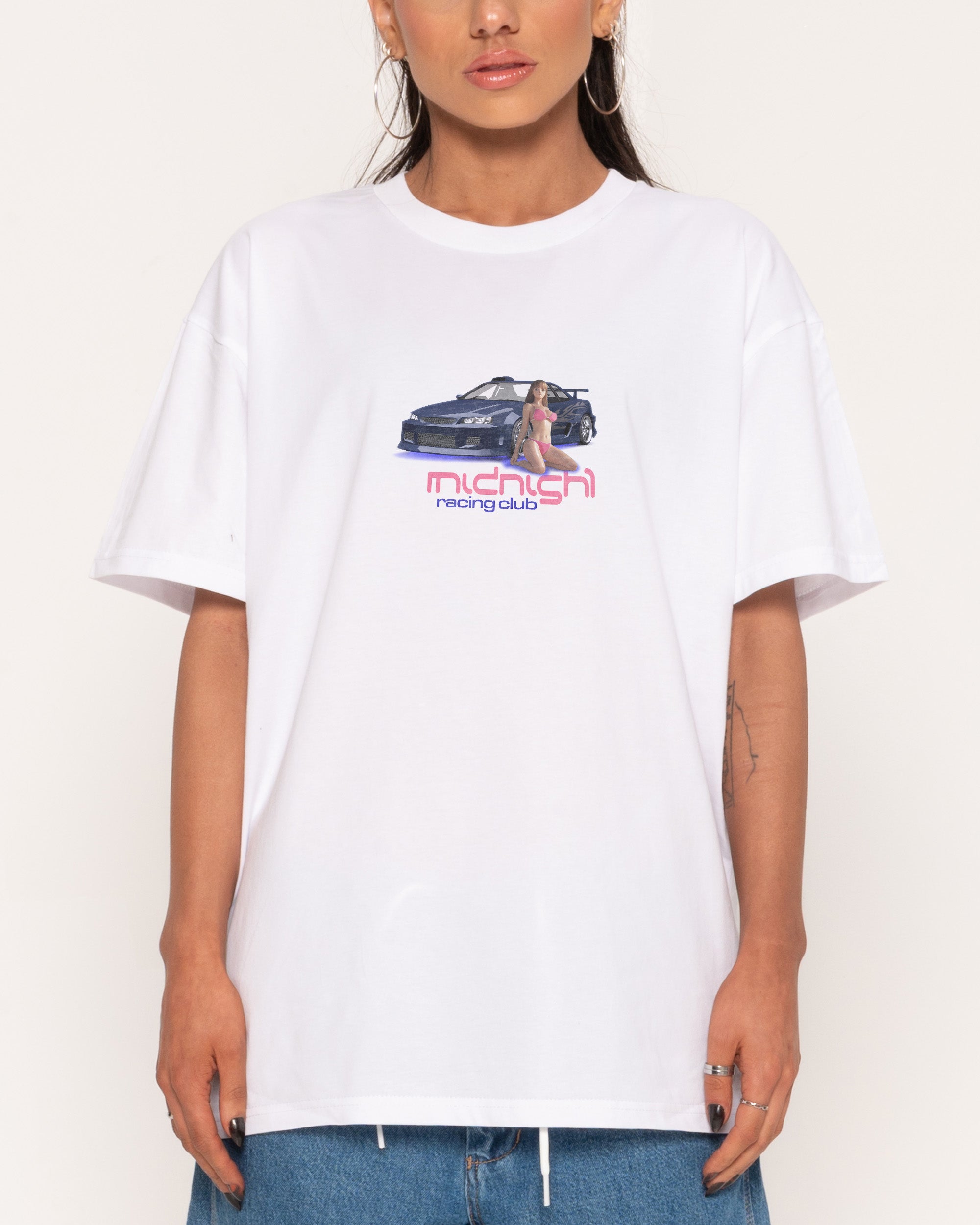 Midnight Racing Club White T-Shirt