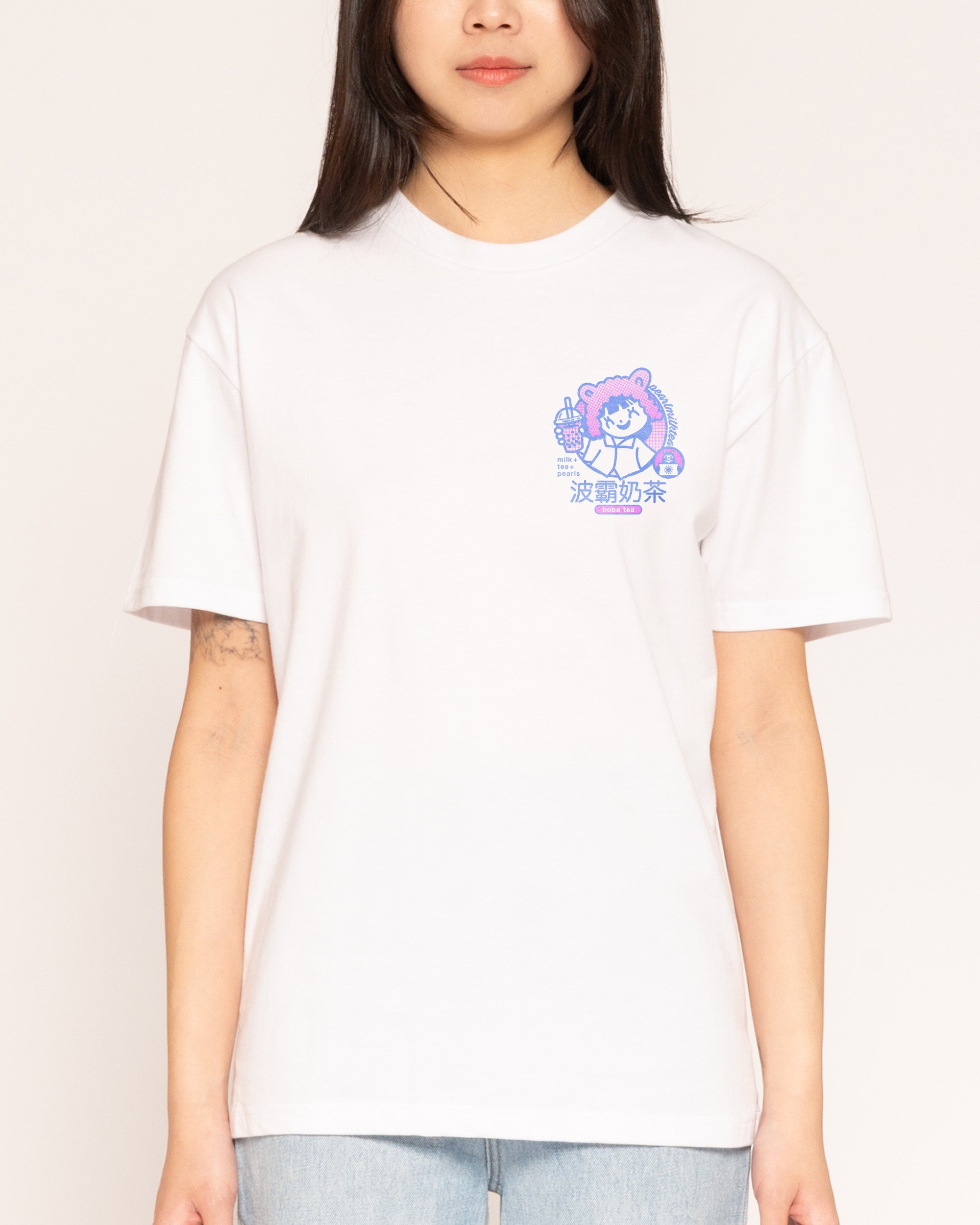 Boba Tea White T-Shirt