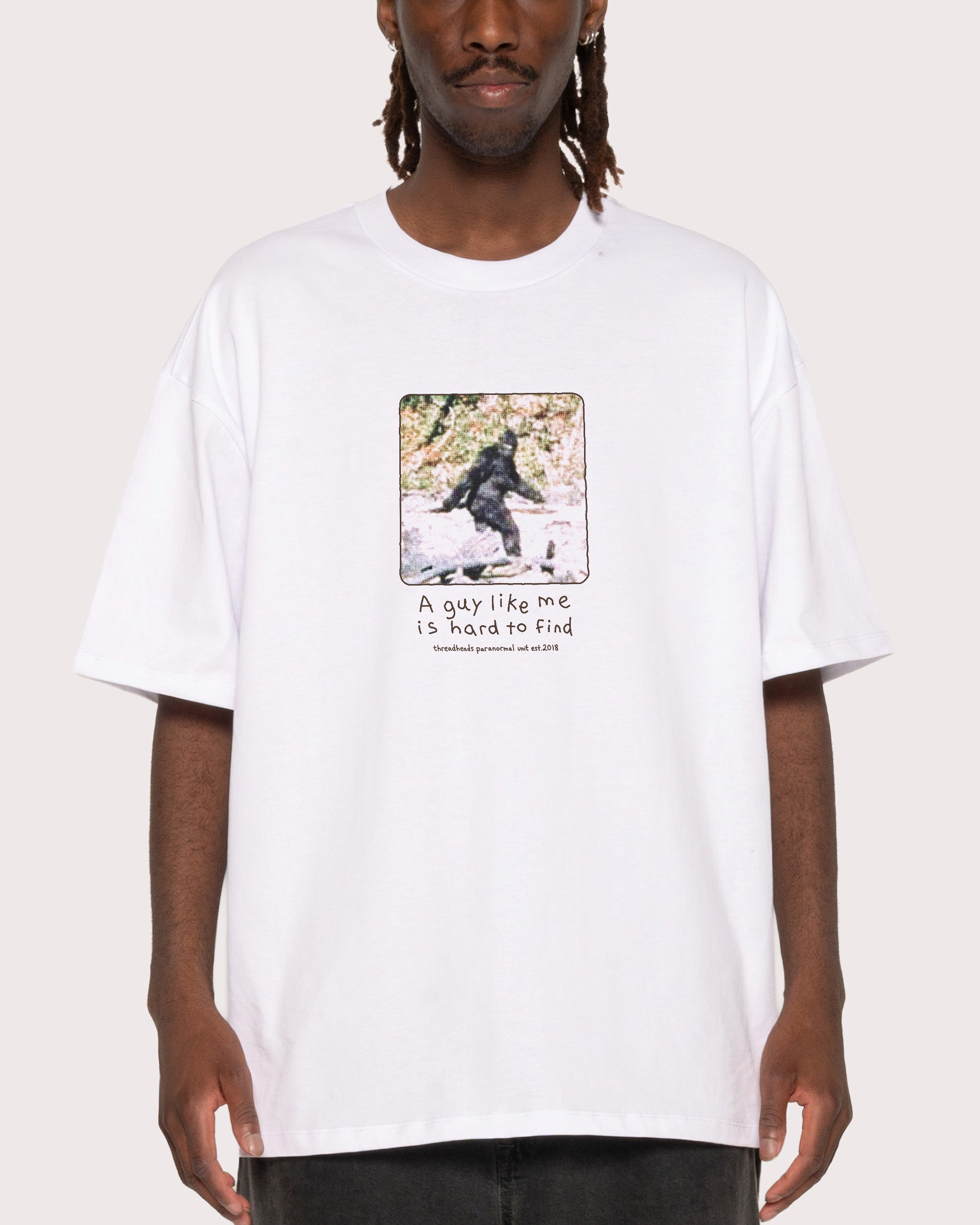 A Guy Like Me is Hard to Find White Oversized Tee