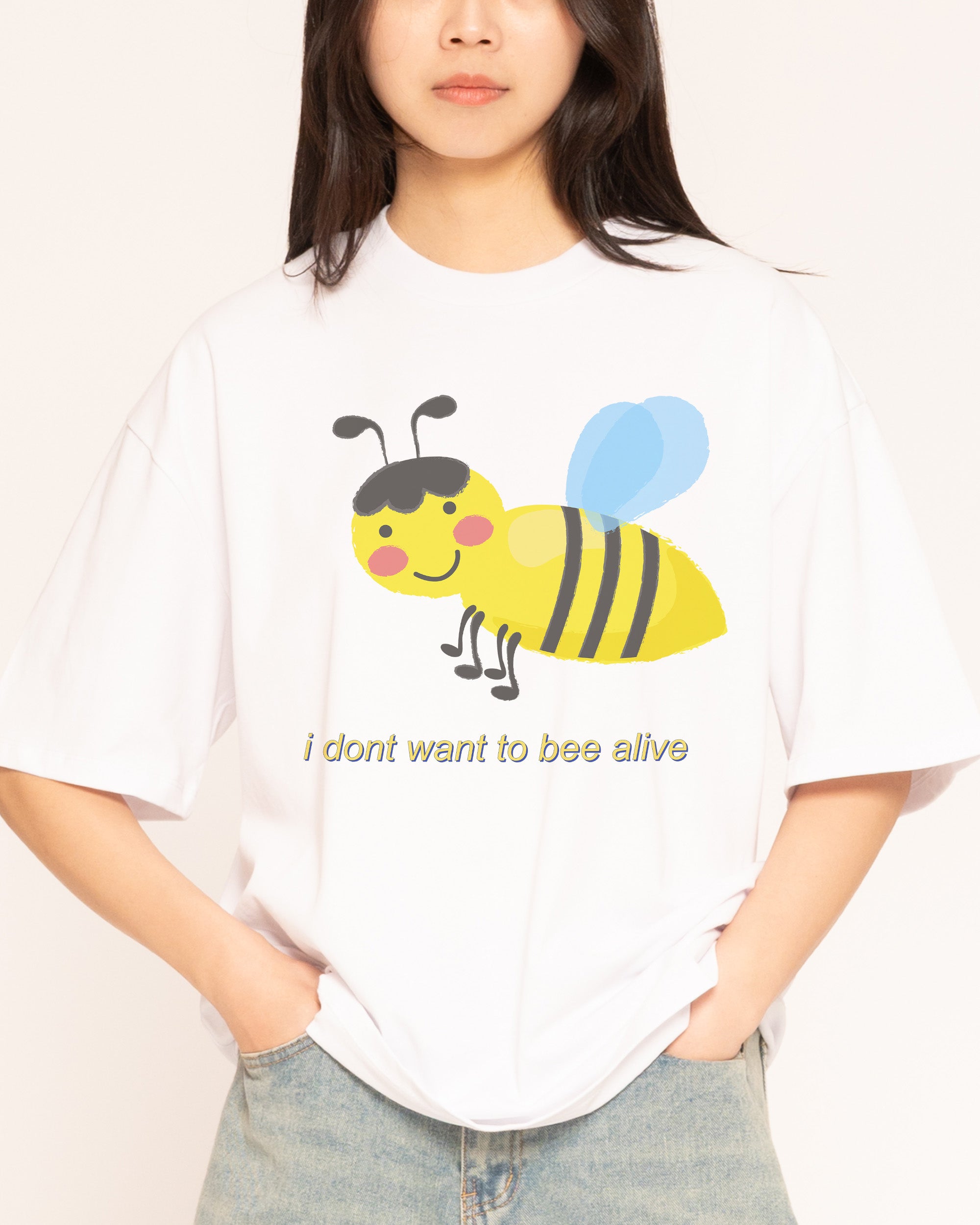 I Don't Want To Oversized Tee β view 2