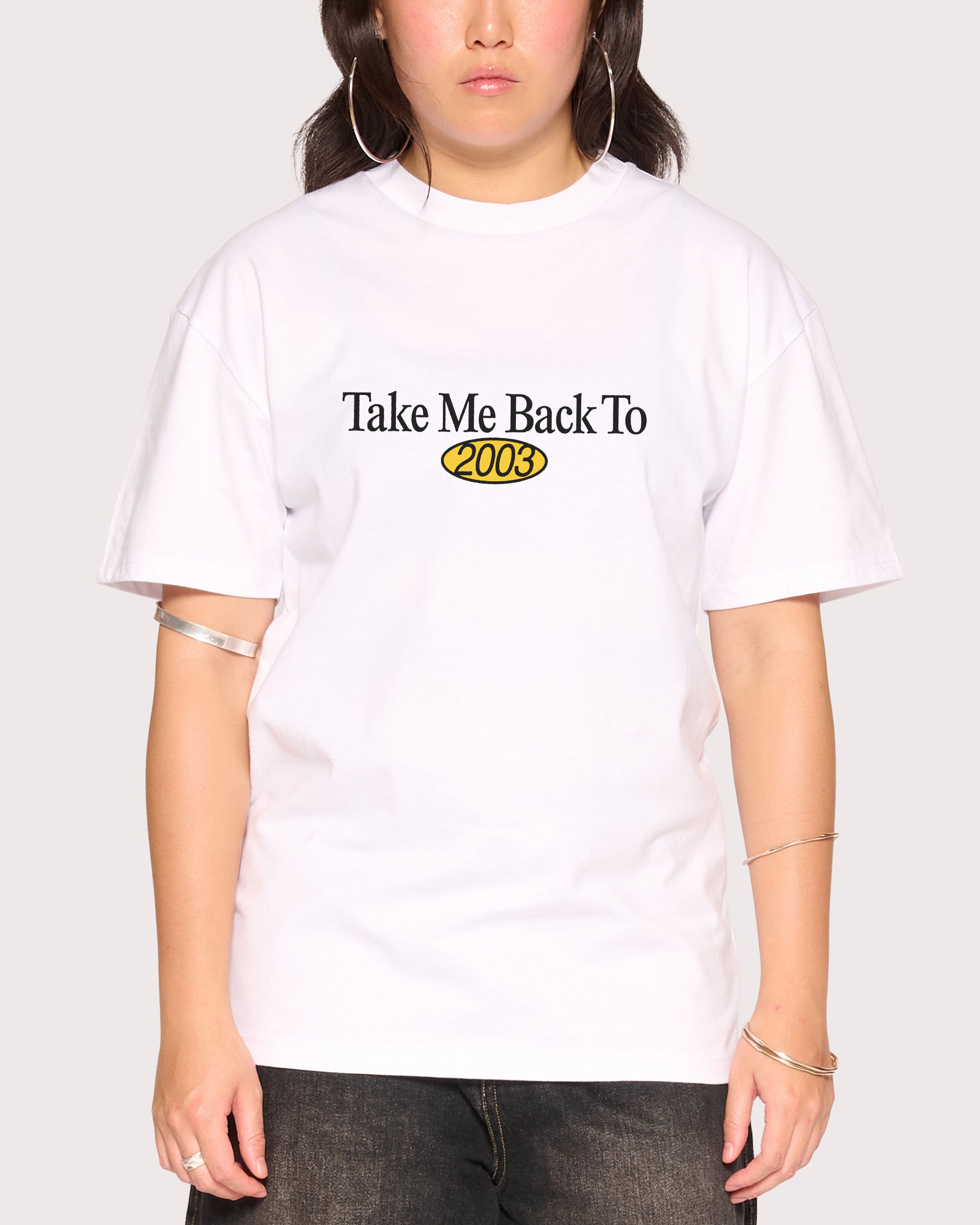 Back to 2003 White T-Shirt