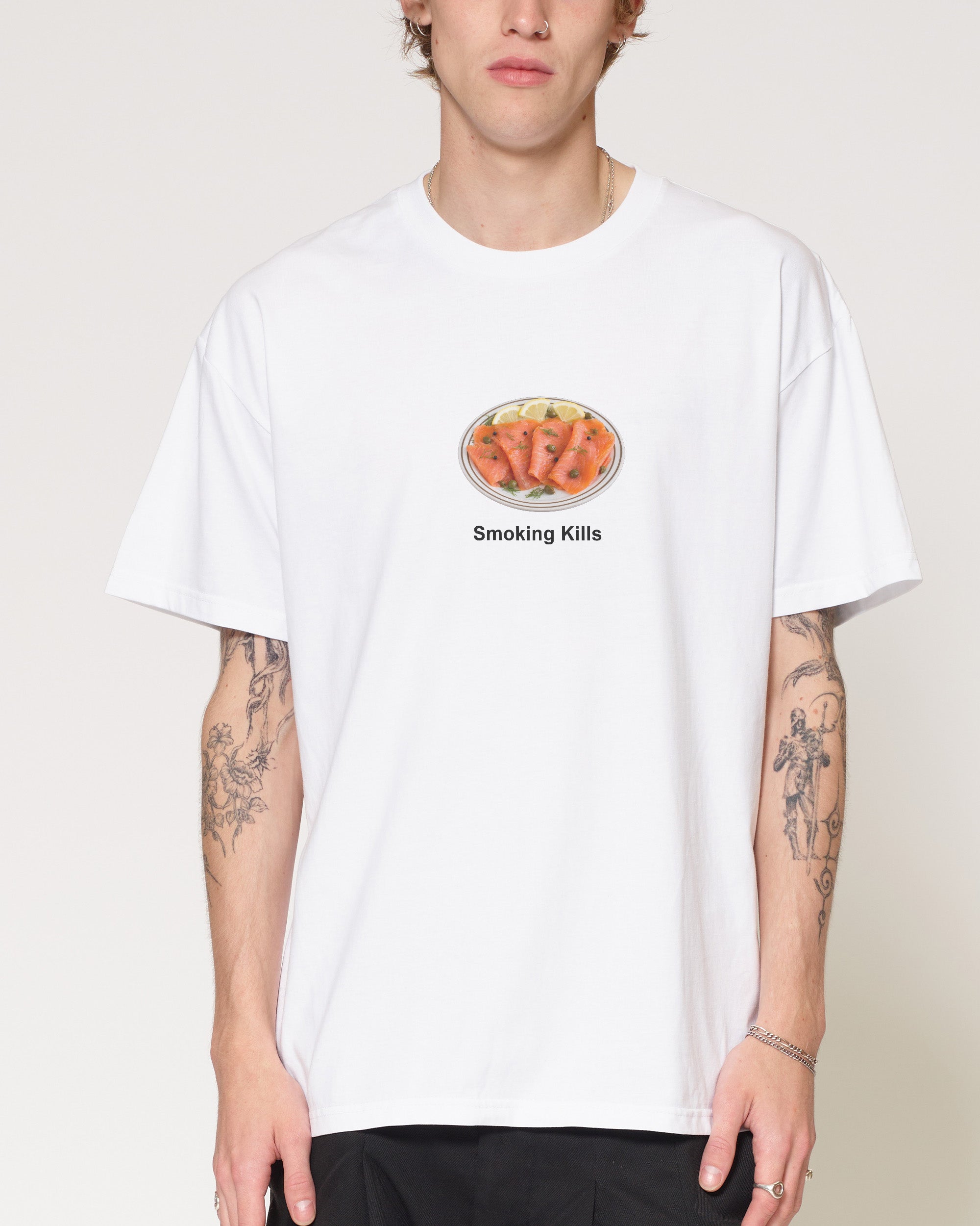 Smoking Kills White T-Shirt