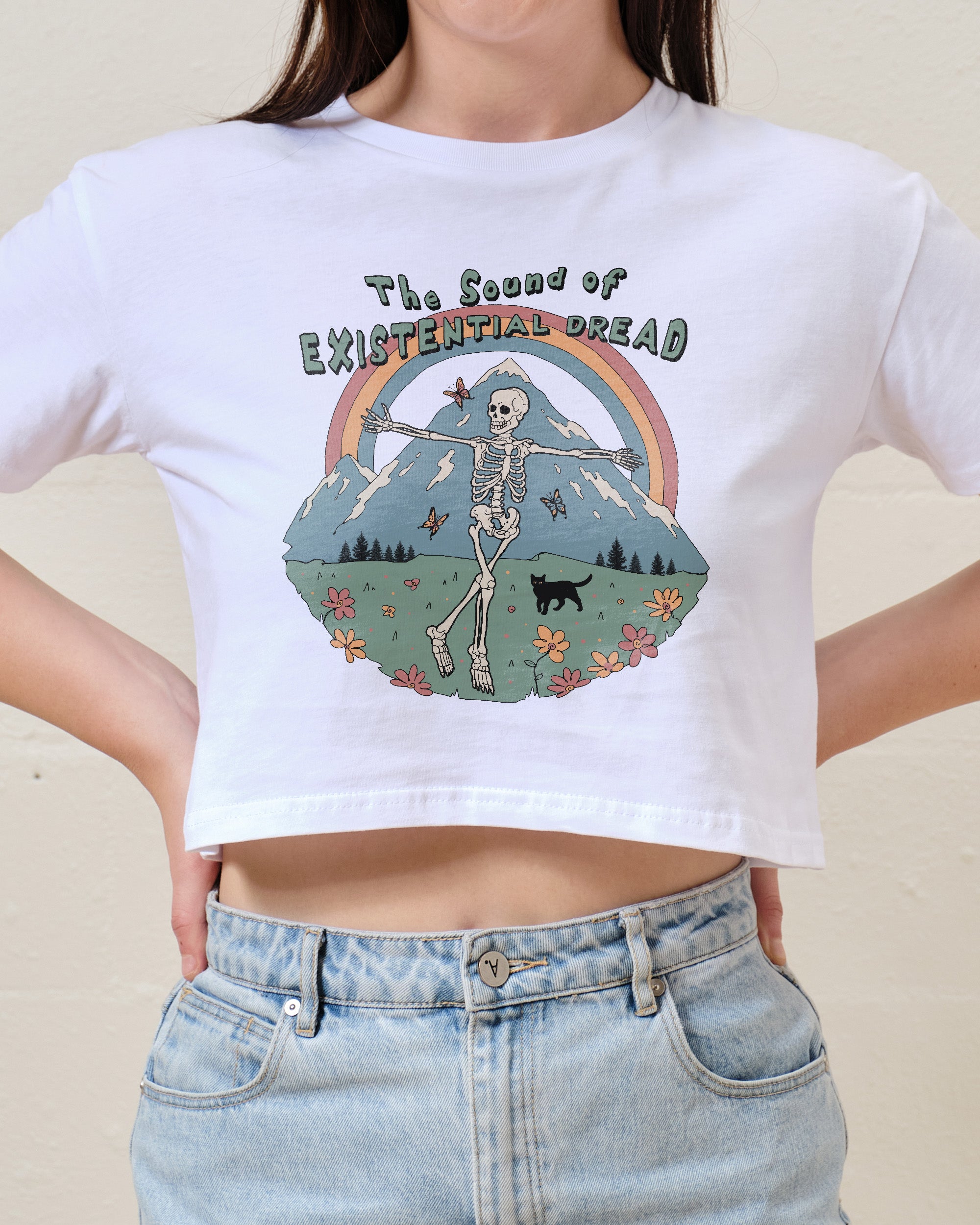 The Sound of Existential Dread Crop Tee