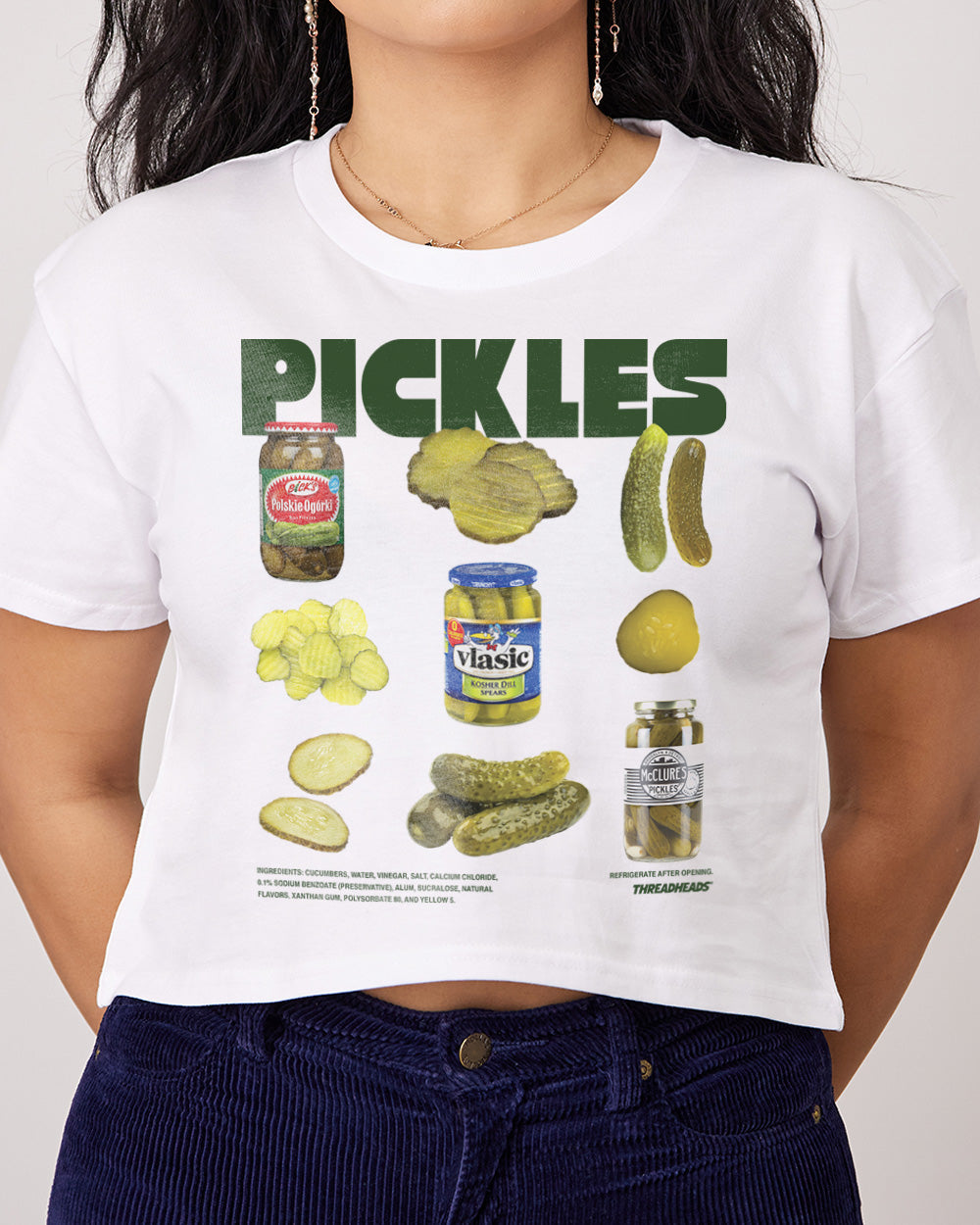 The Pickles Crop Tee Australia Online White