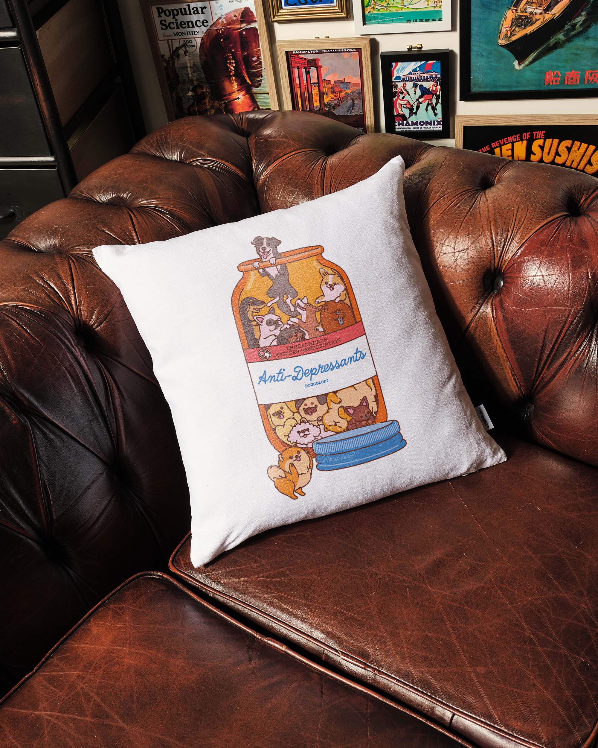 Anti-Depressants Dog Edition Cushion Australia Online