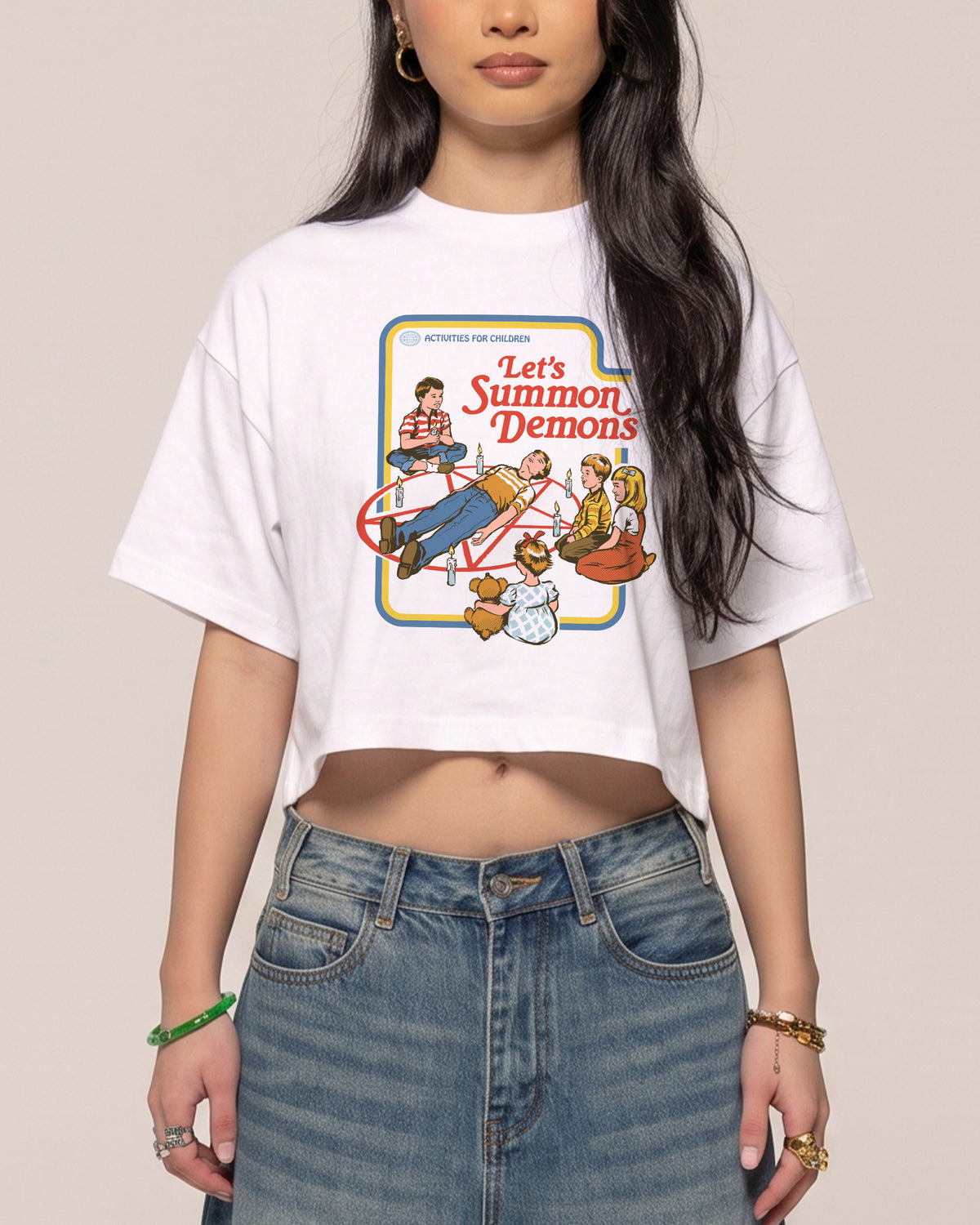 Let's Summon Demons Crop Tee