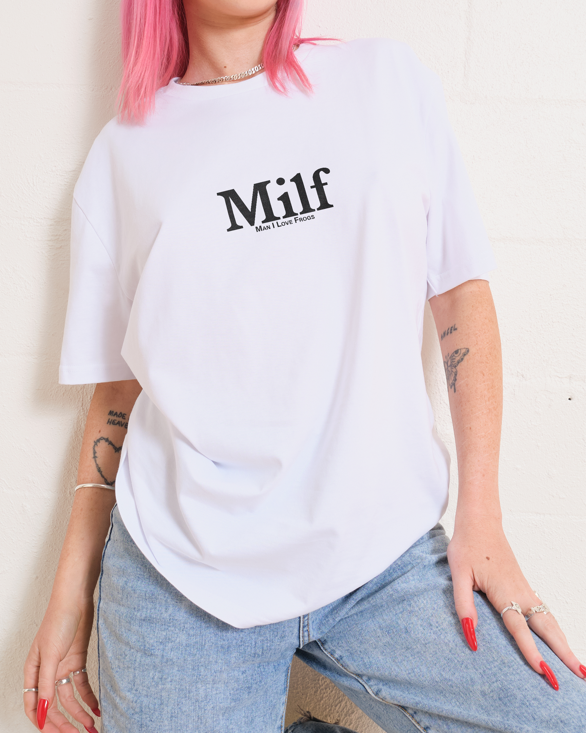 Man I Love Frogs Front and Back T-Shirt Australia Online
