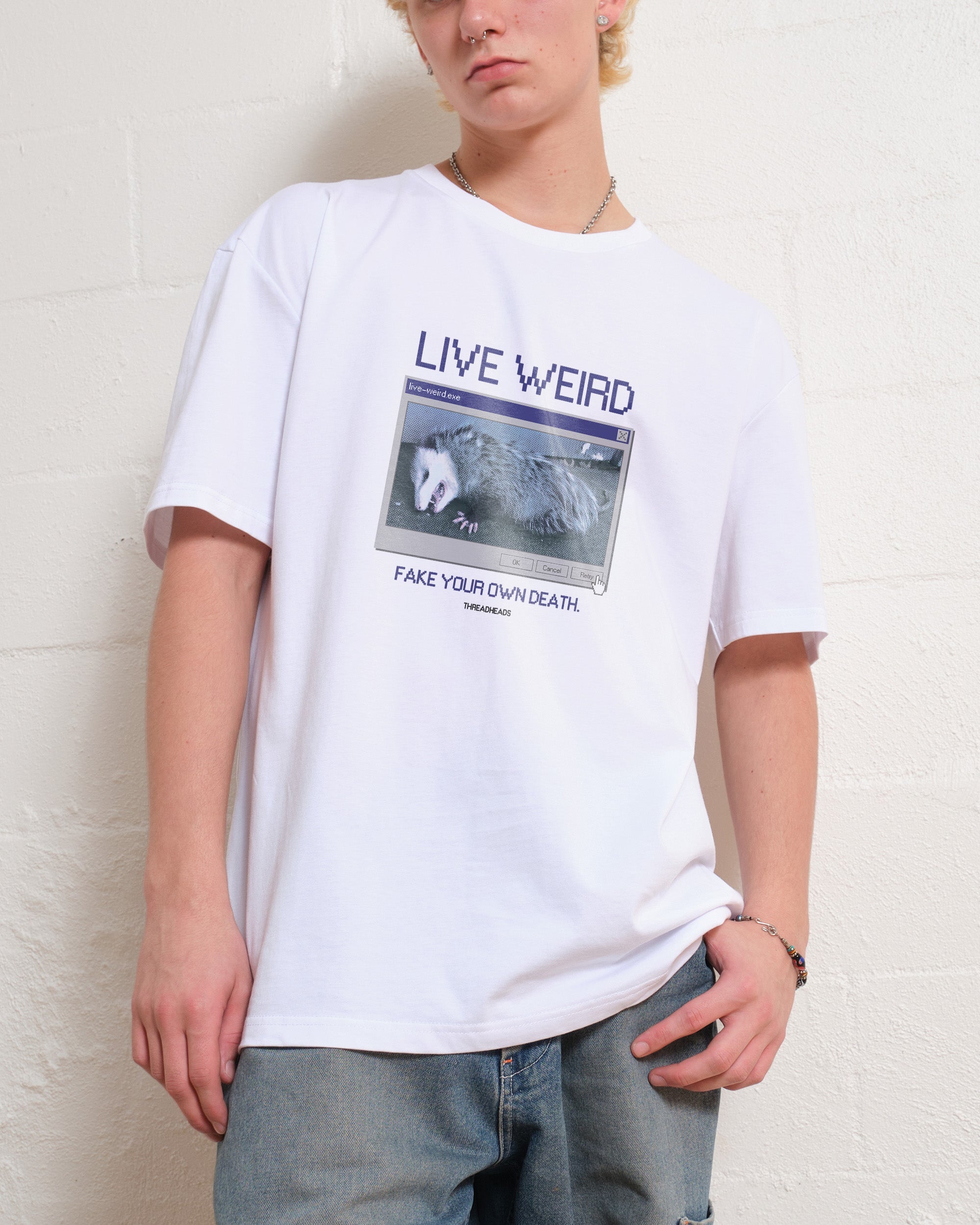 Live Weird, Fake Your Own Death T-Shirt Australia Online