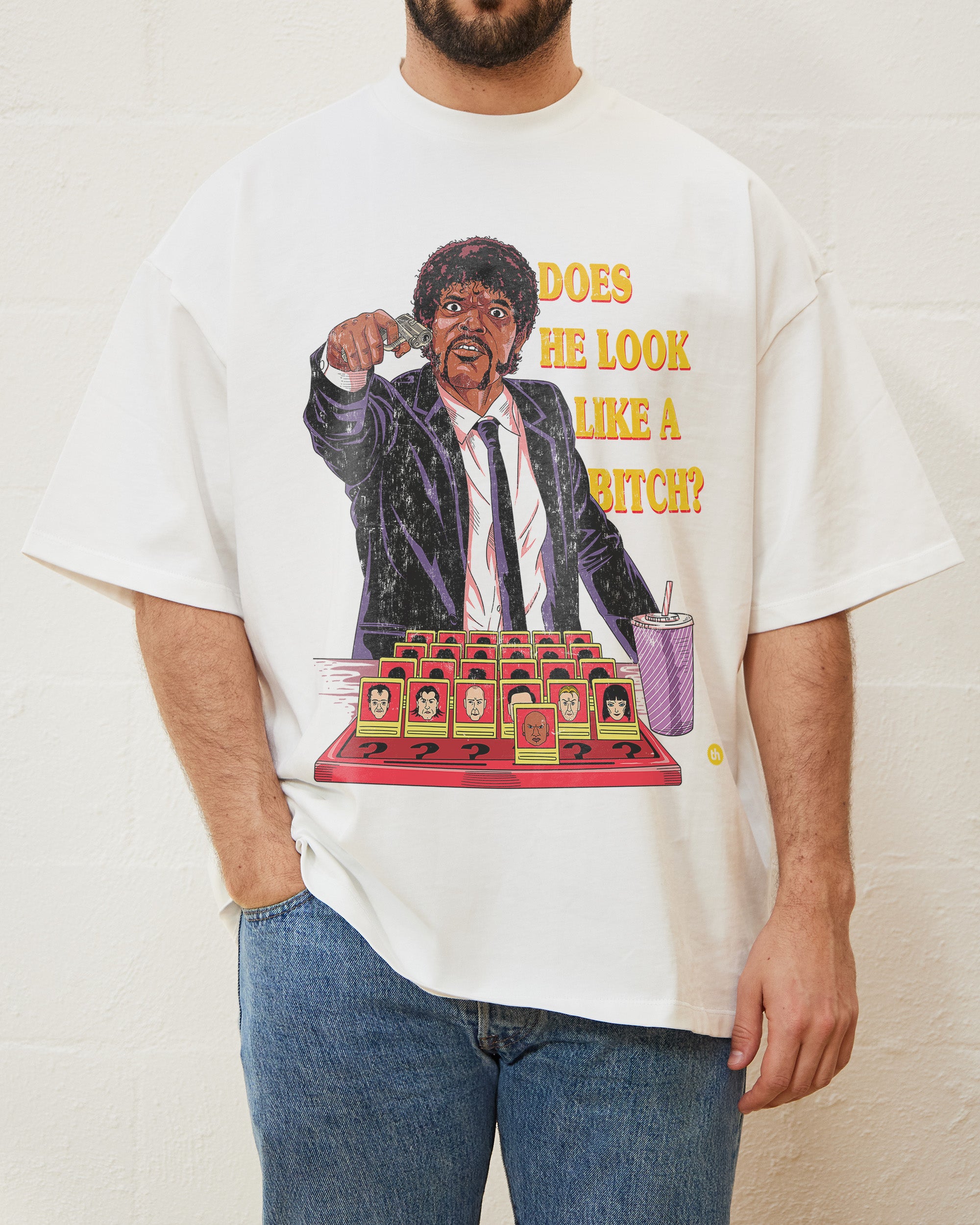 Does He Look Like A Bitch Oversized Tee Australia Online