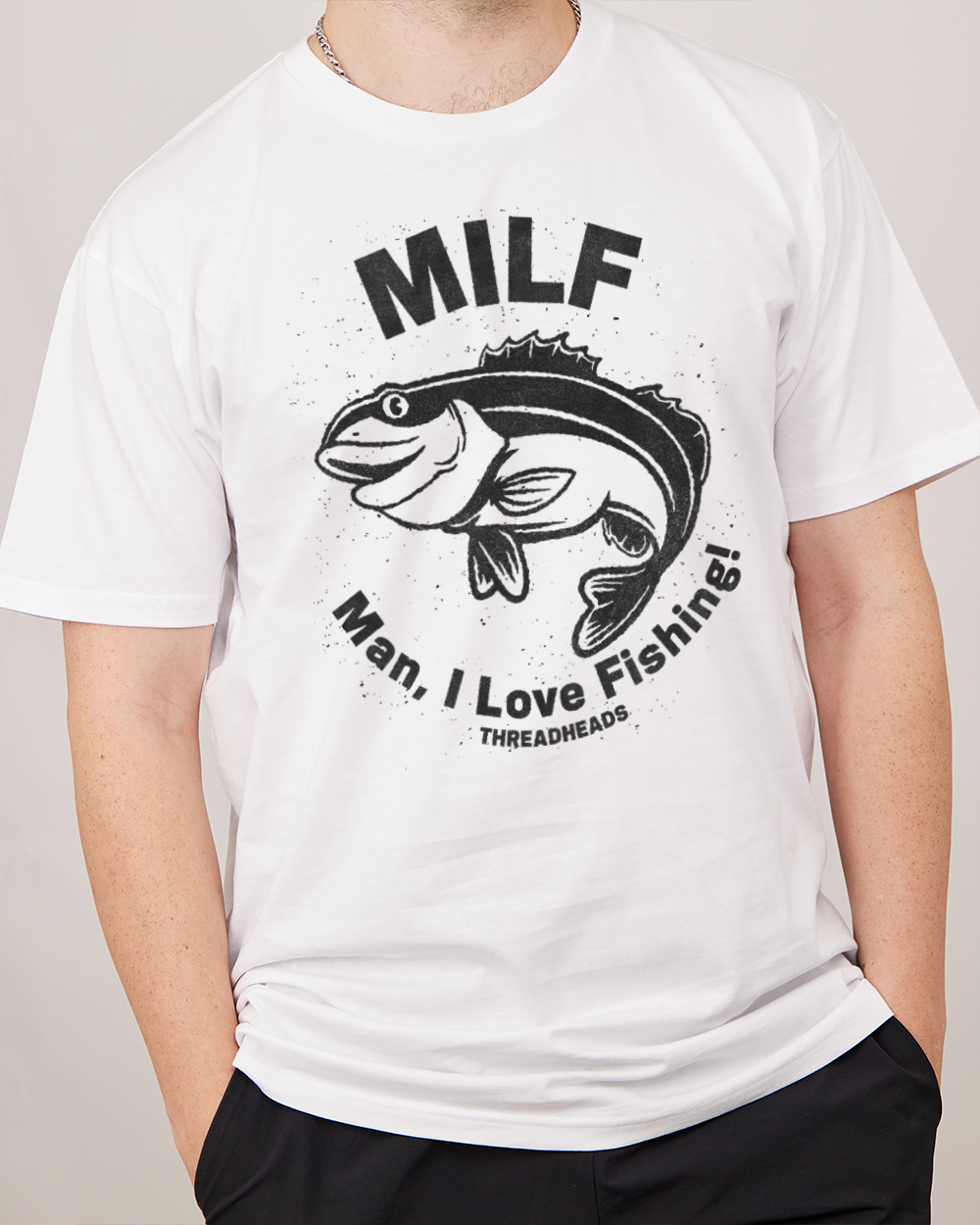 Man I Love Fishing T-Shirt Australia Online #colour_white