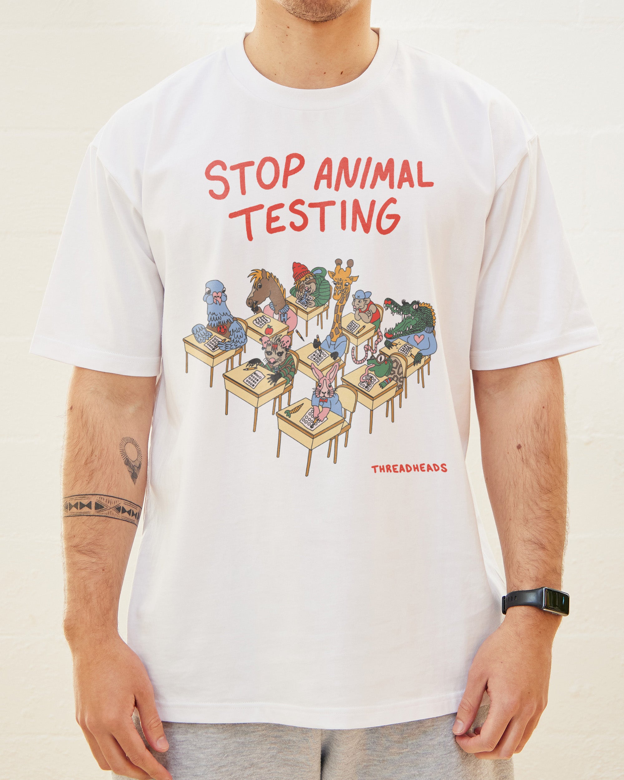 Stop Animal Testing T-Shirt Australia Online