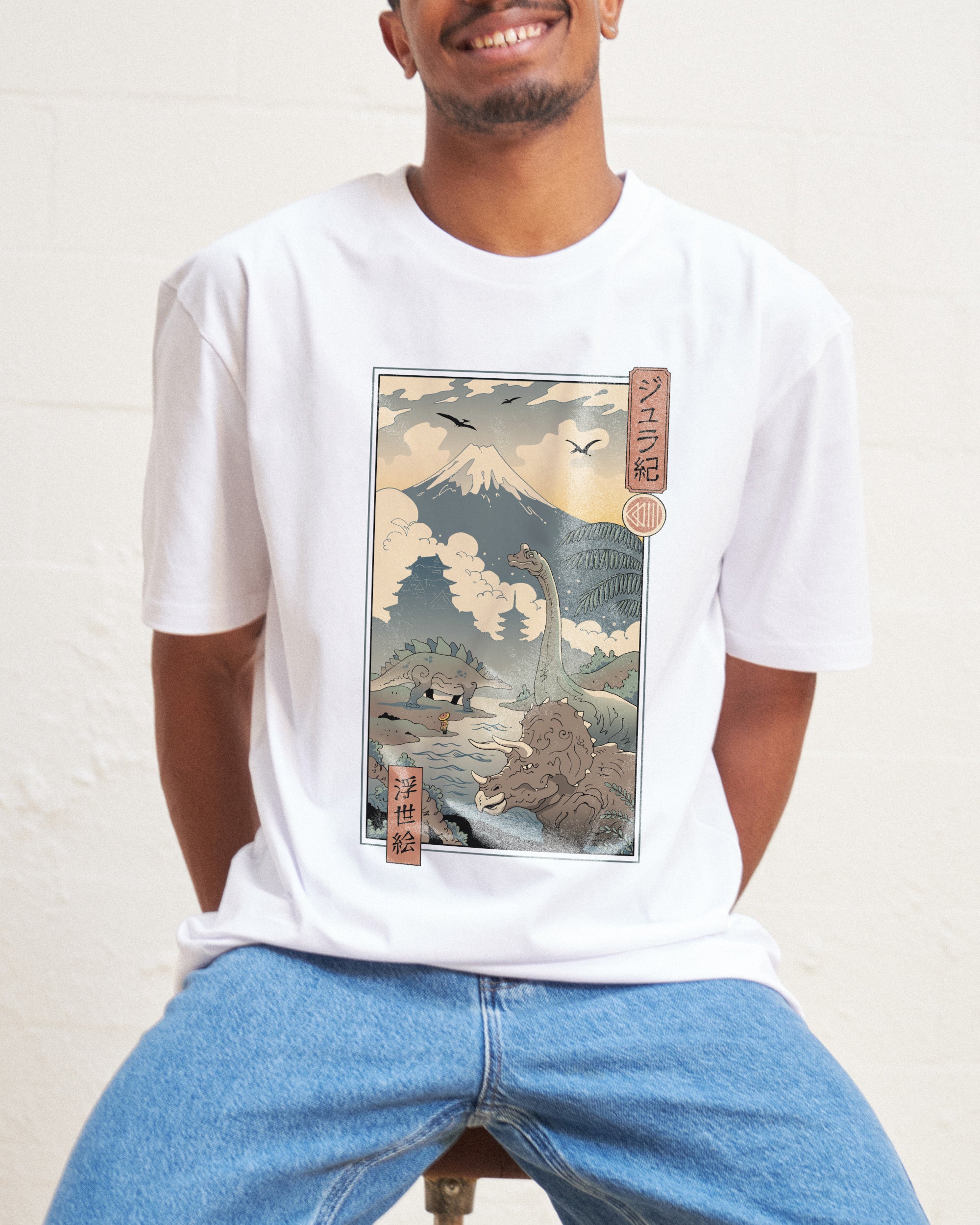 Jurassic Ukiyo-e 1 T-Shirt Australia Online