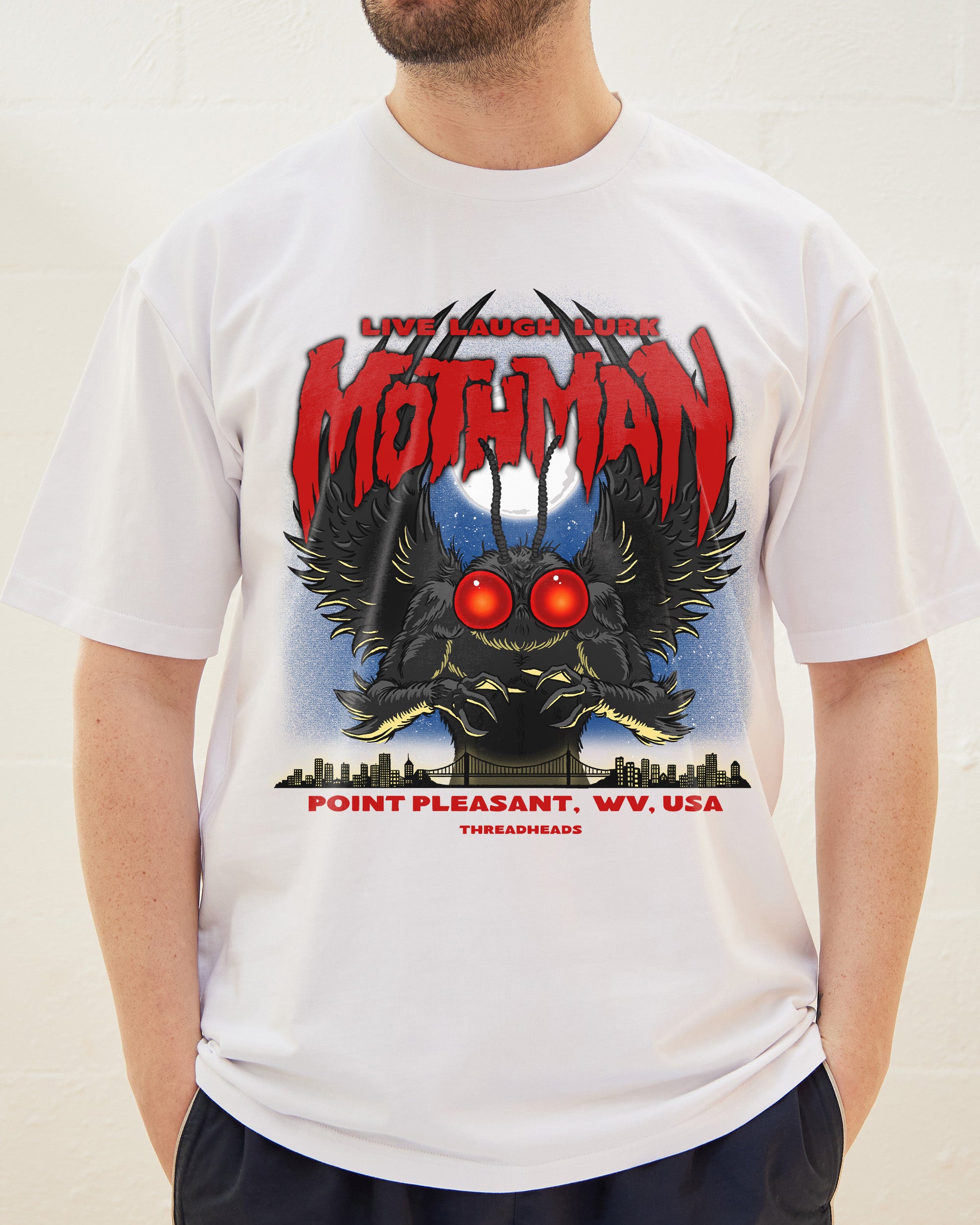 Mothman - Live Laugh Lurk T-Shirt Australia Online