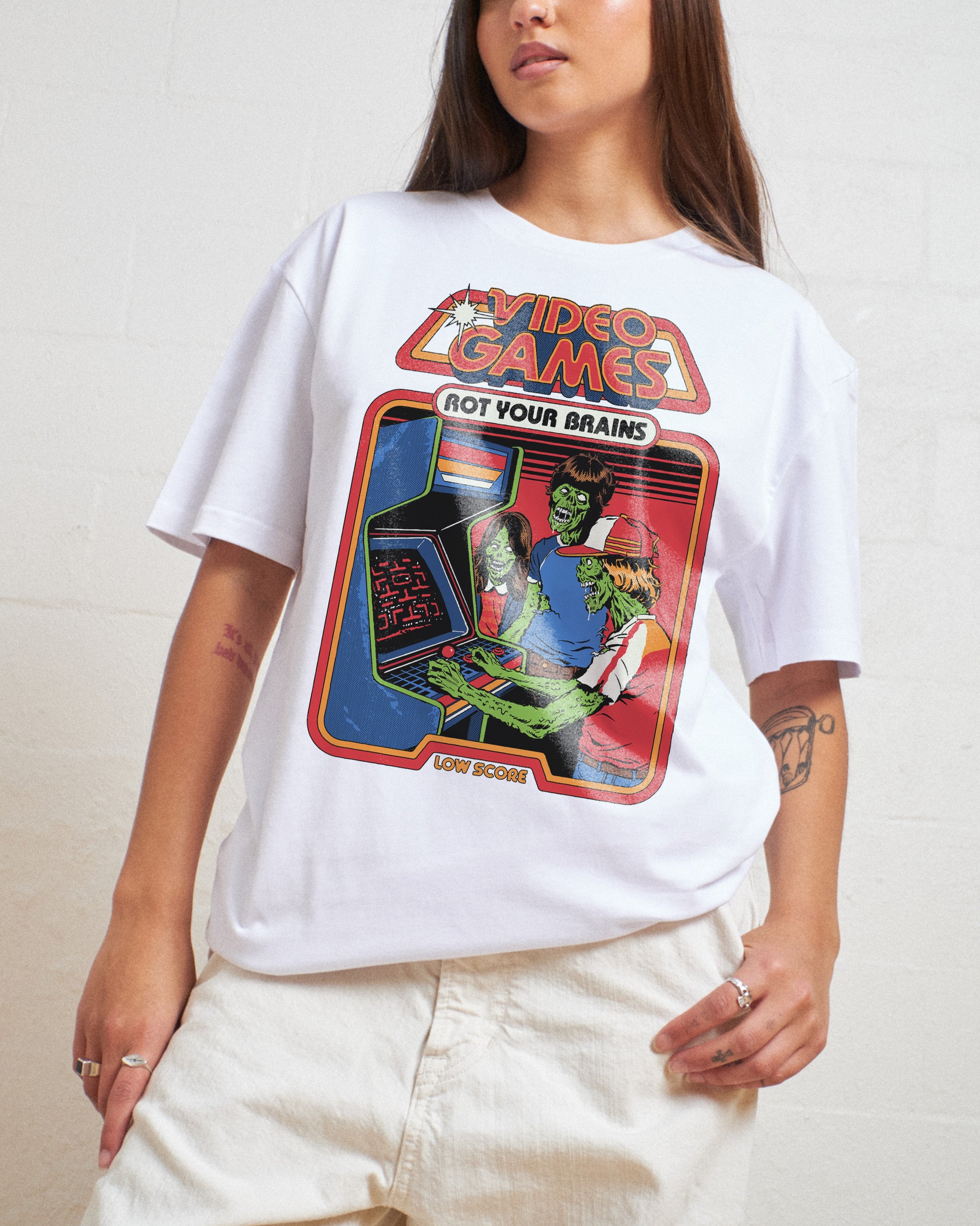 Video Games Rot Your Brains T-Shirt Australia Online