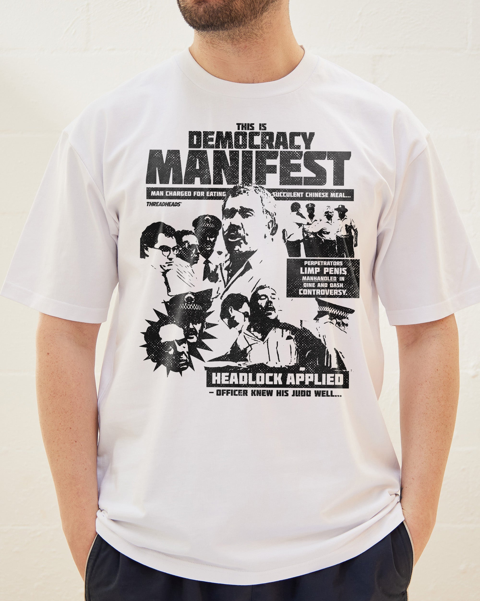 Democracy Manifest: Tabloid Edition T-Shirt Australia Online