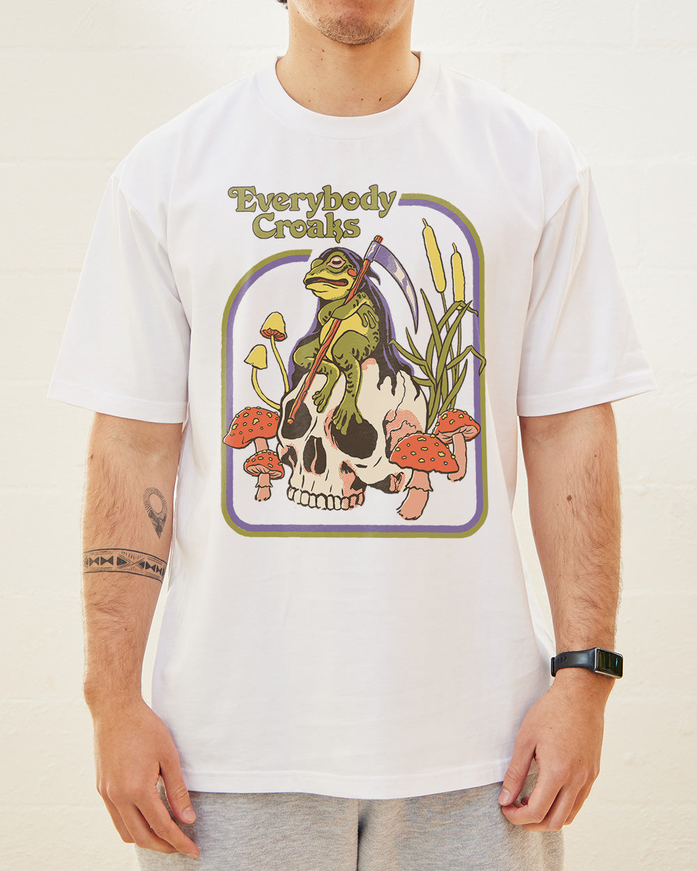 Everybody Croaks T-Shirt Australia Online White