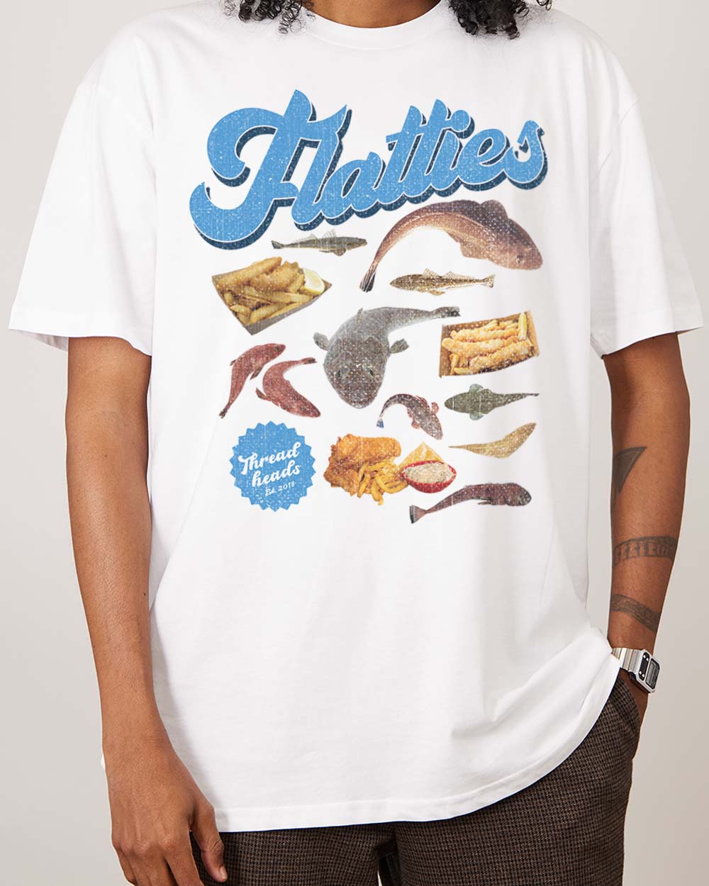 Flatties T-Shirt Australia Online #colour_white