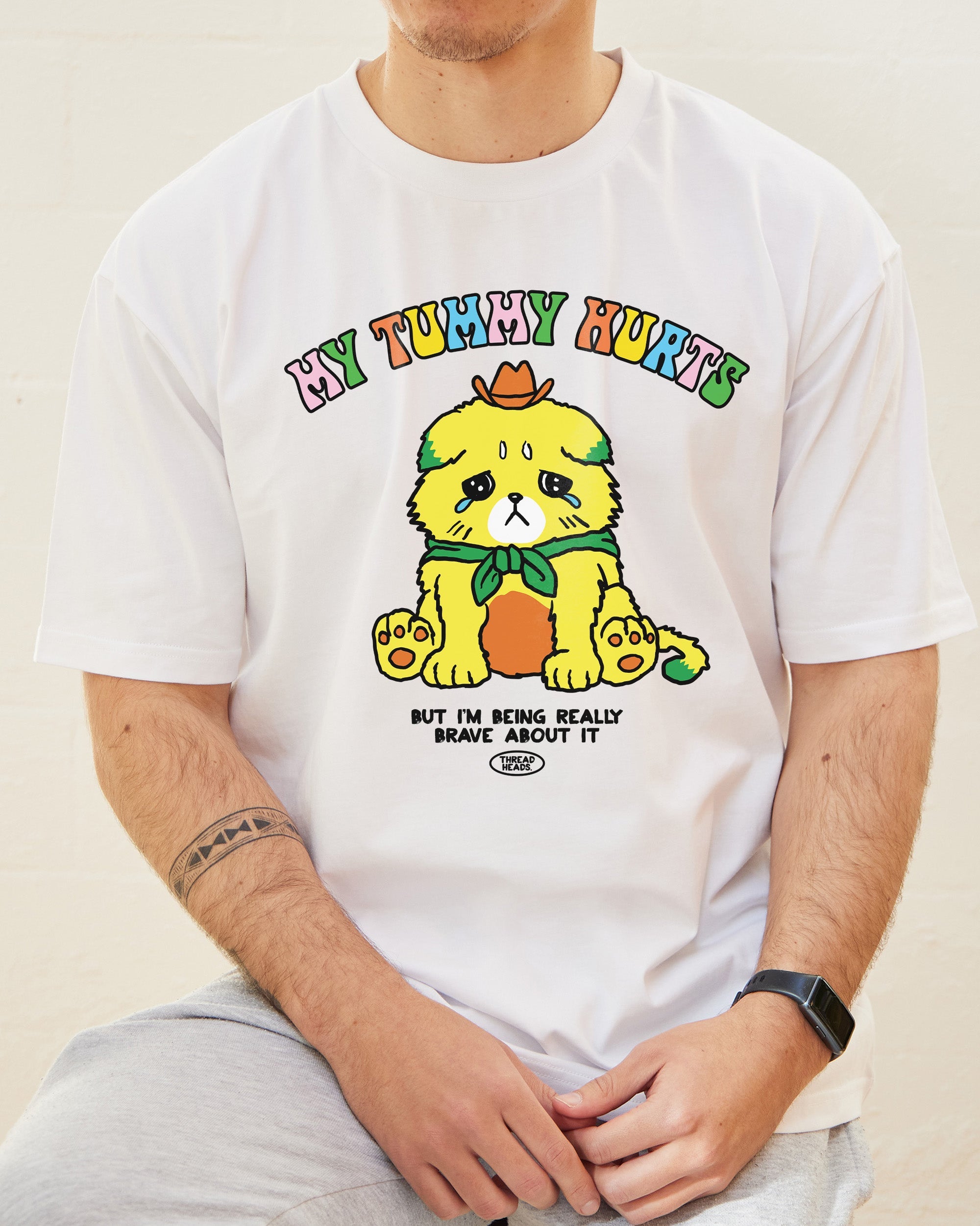 My Tummy Hurts T-Shirt Australia Online White