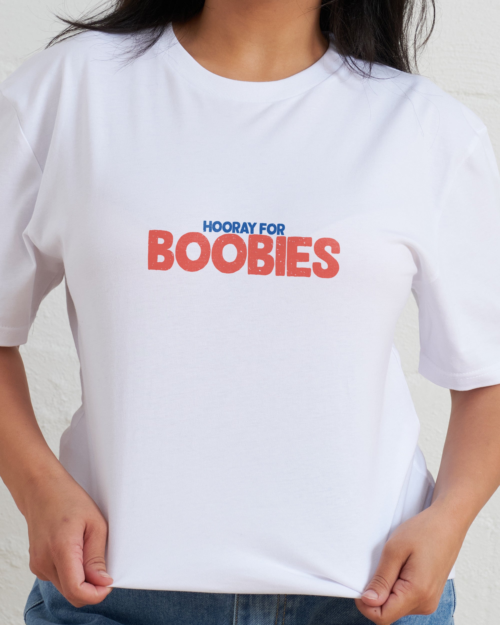 Hooray for Boobies Front and Back T-Shirt Australia Online