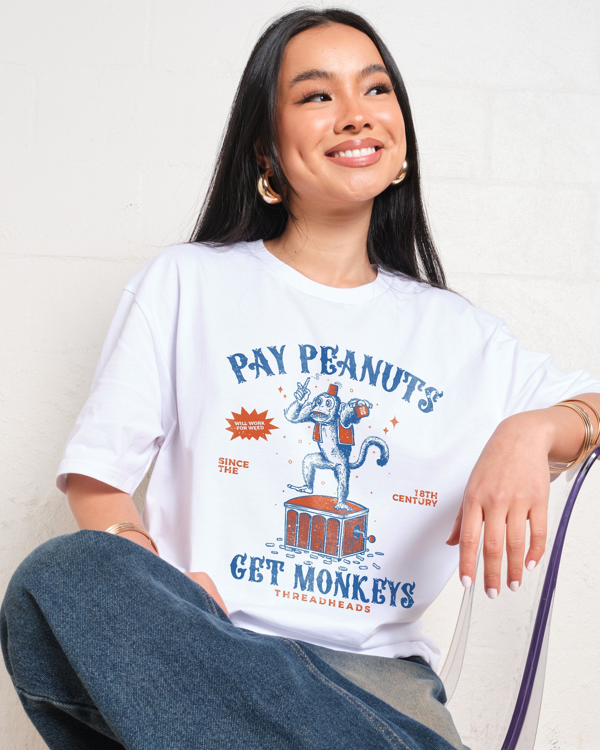 Pay Peanuts Get Monkeys T-Shirt Australia Online