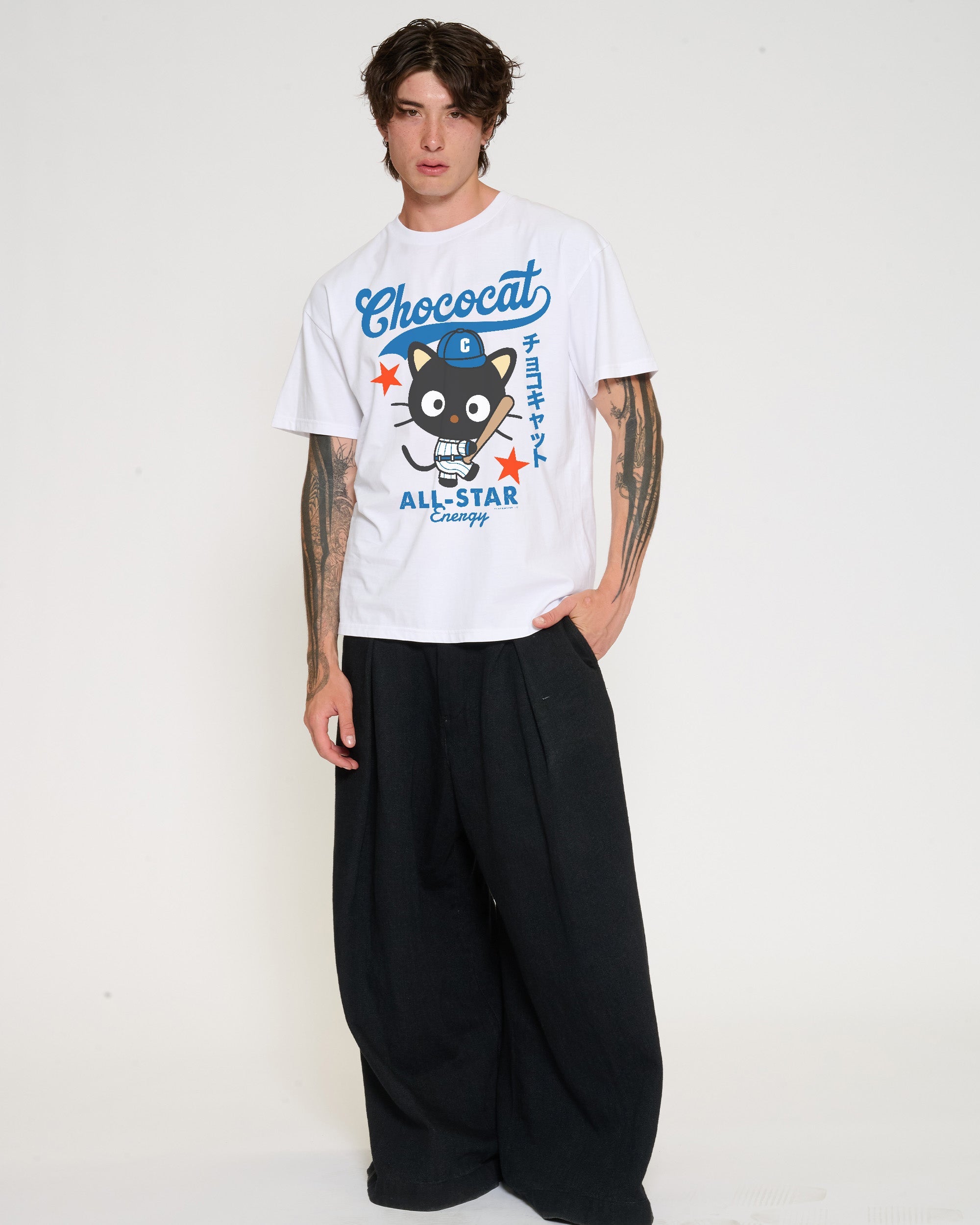 Chococat Baseball T-Shirt Official Hello Kitty and Friends collab Threadheads