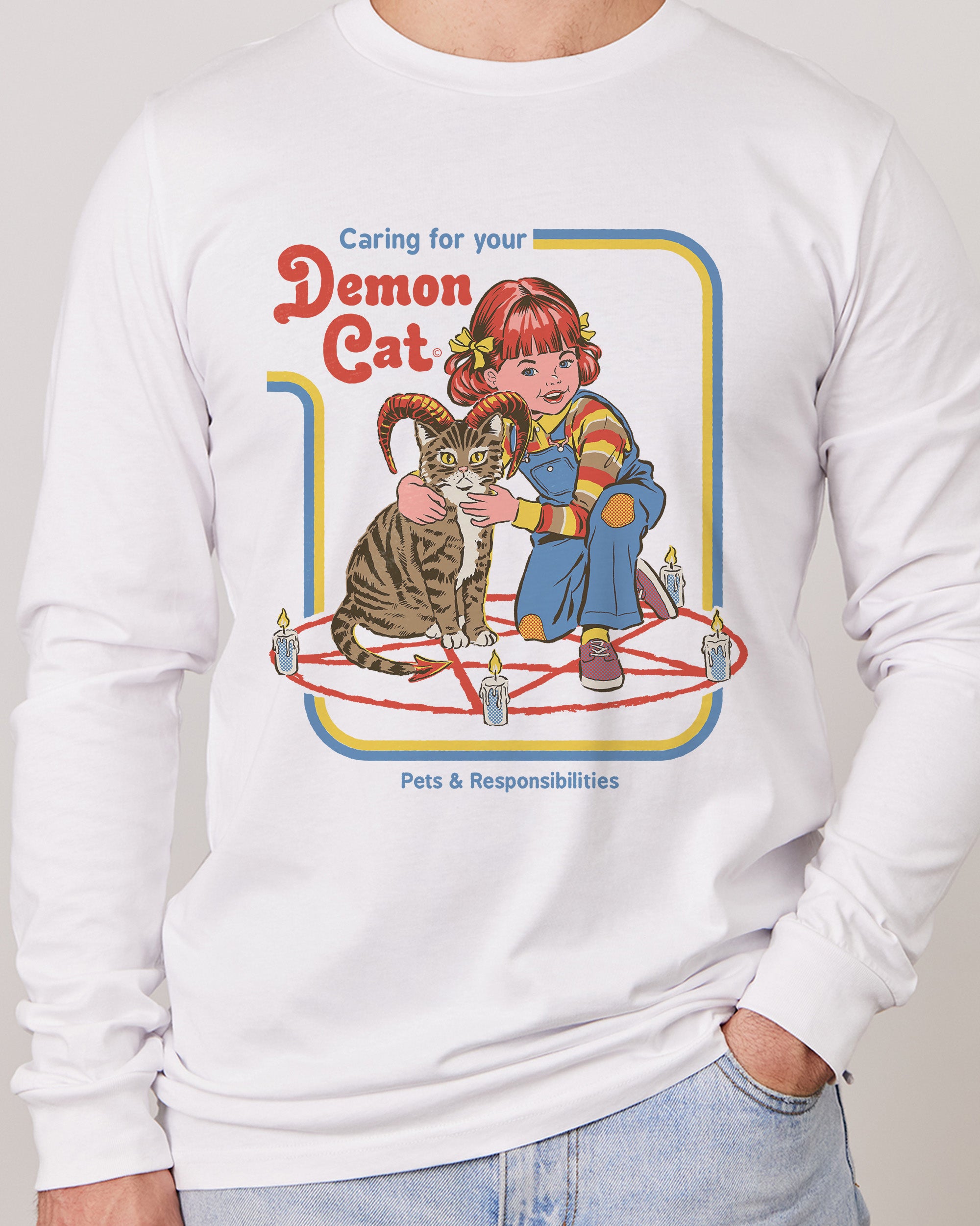 Caring for Your Demon Cat Long Sleeve