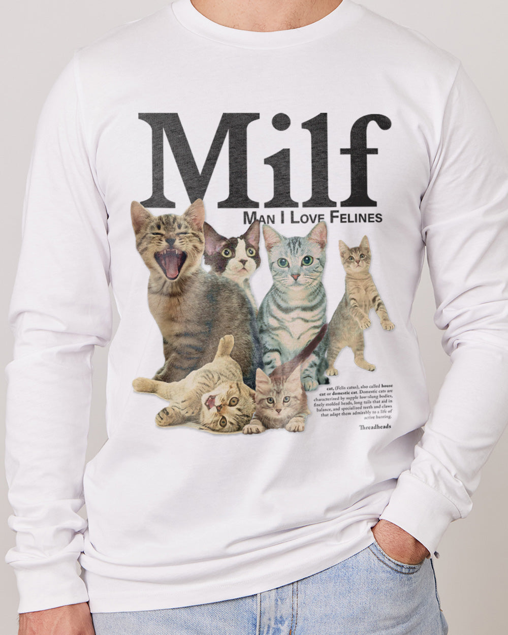 Man I Love Felines Long Sleeve Australia Online