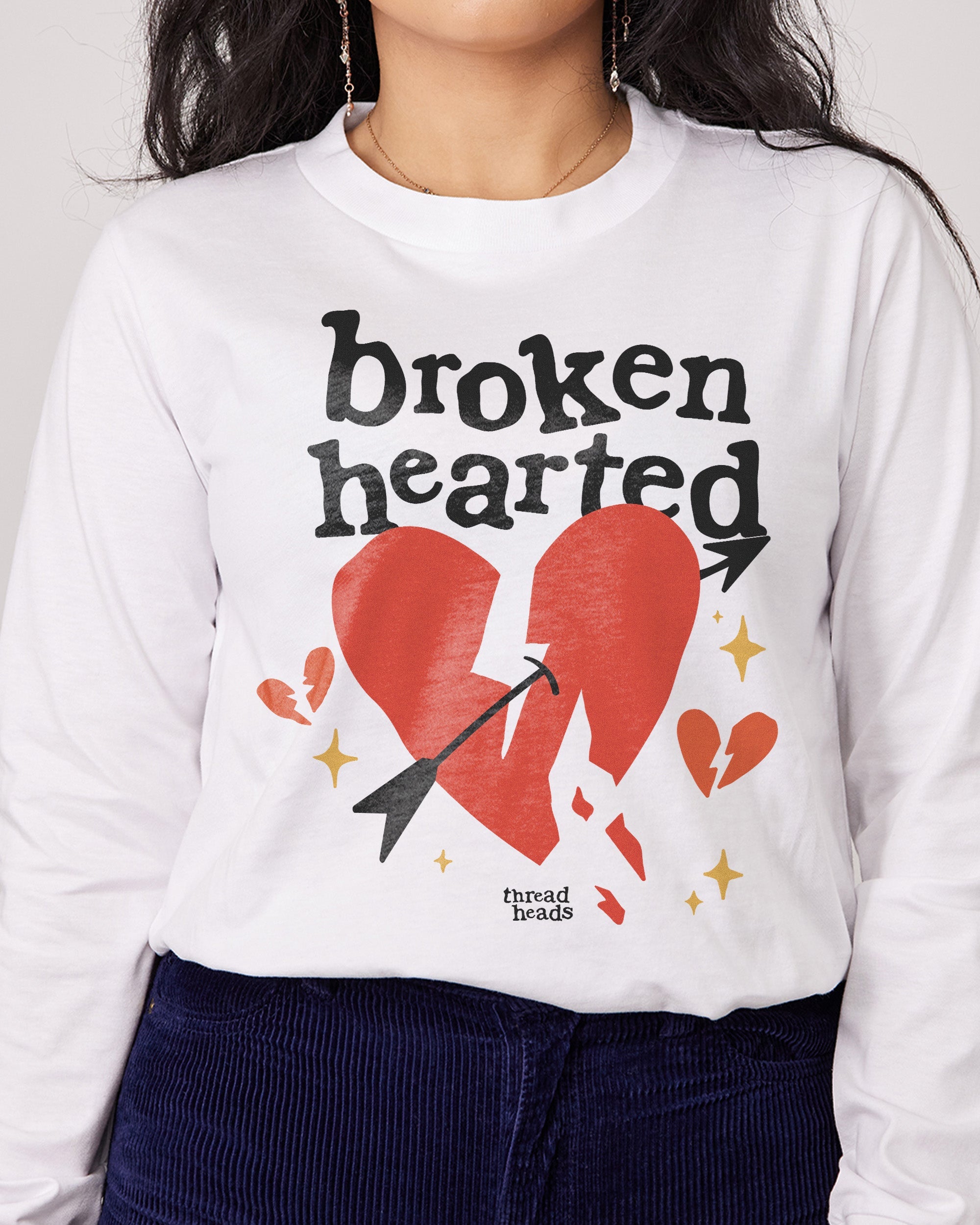 Broken Hearted Long Sleeve Australia Online White