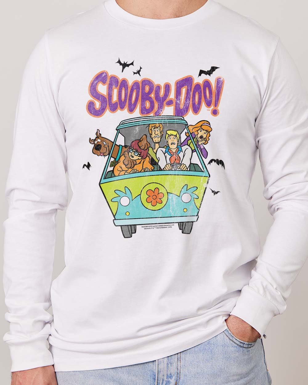 Scooby Doo Bats Long Sleeve Australia Online White