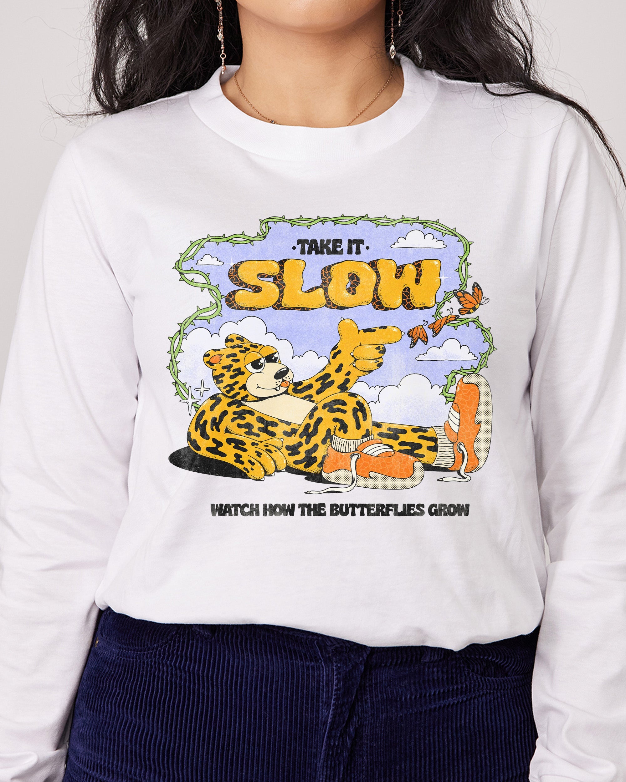 Take It Slow Long Sleeve Australia Online White