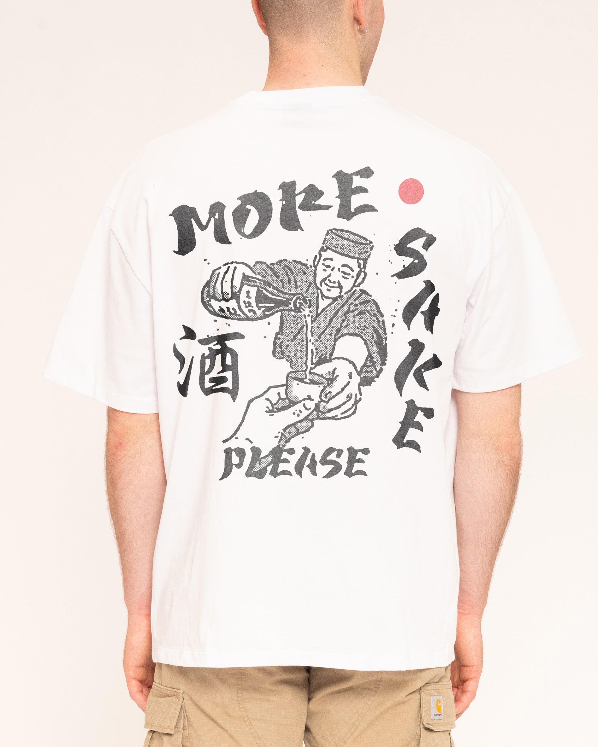 More Sake Please White Oversized Tee