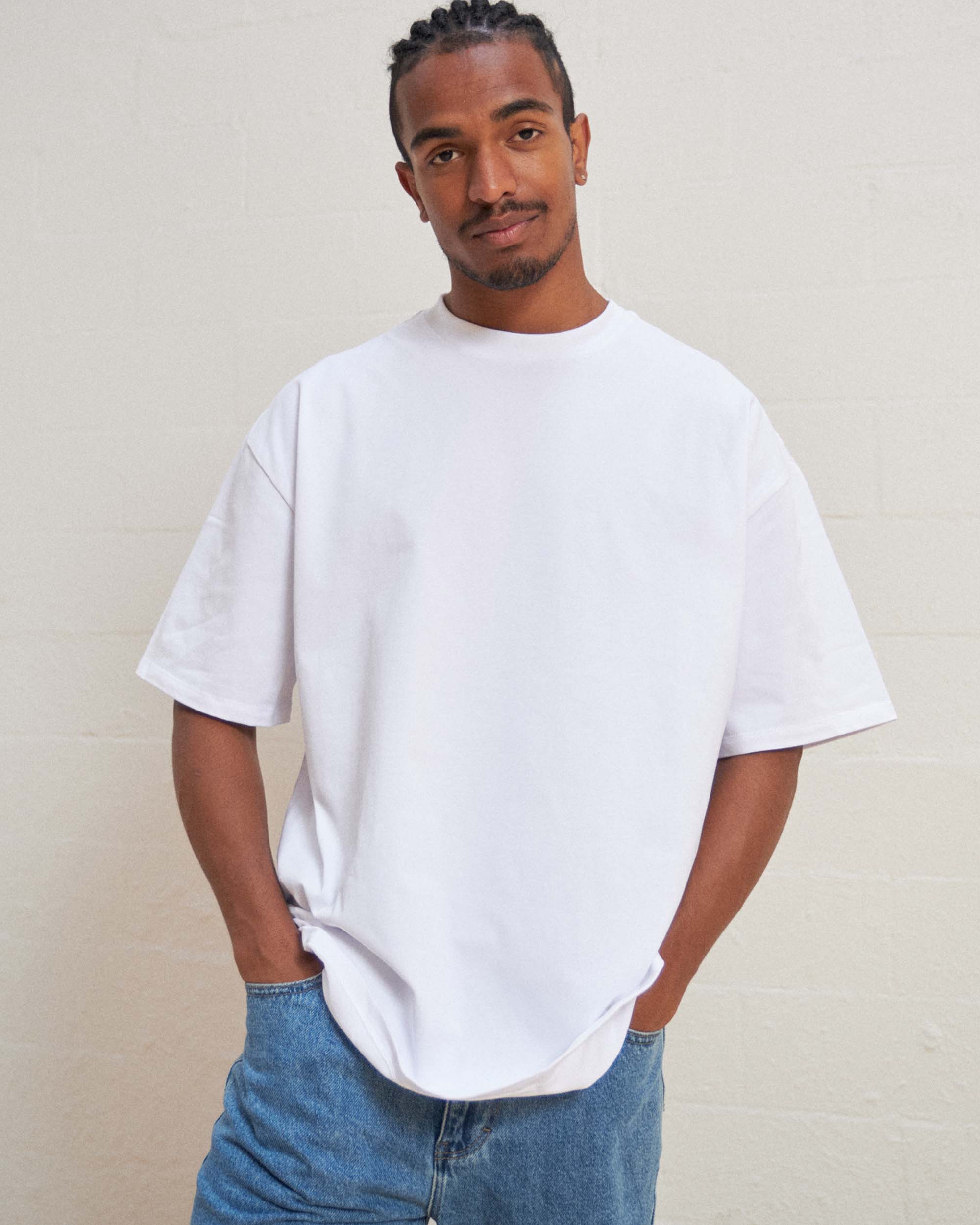 Oversized Tee 4 Pack: Charcoal, Black, Powder Blue, White
