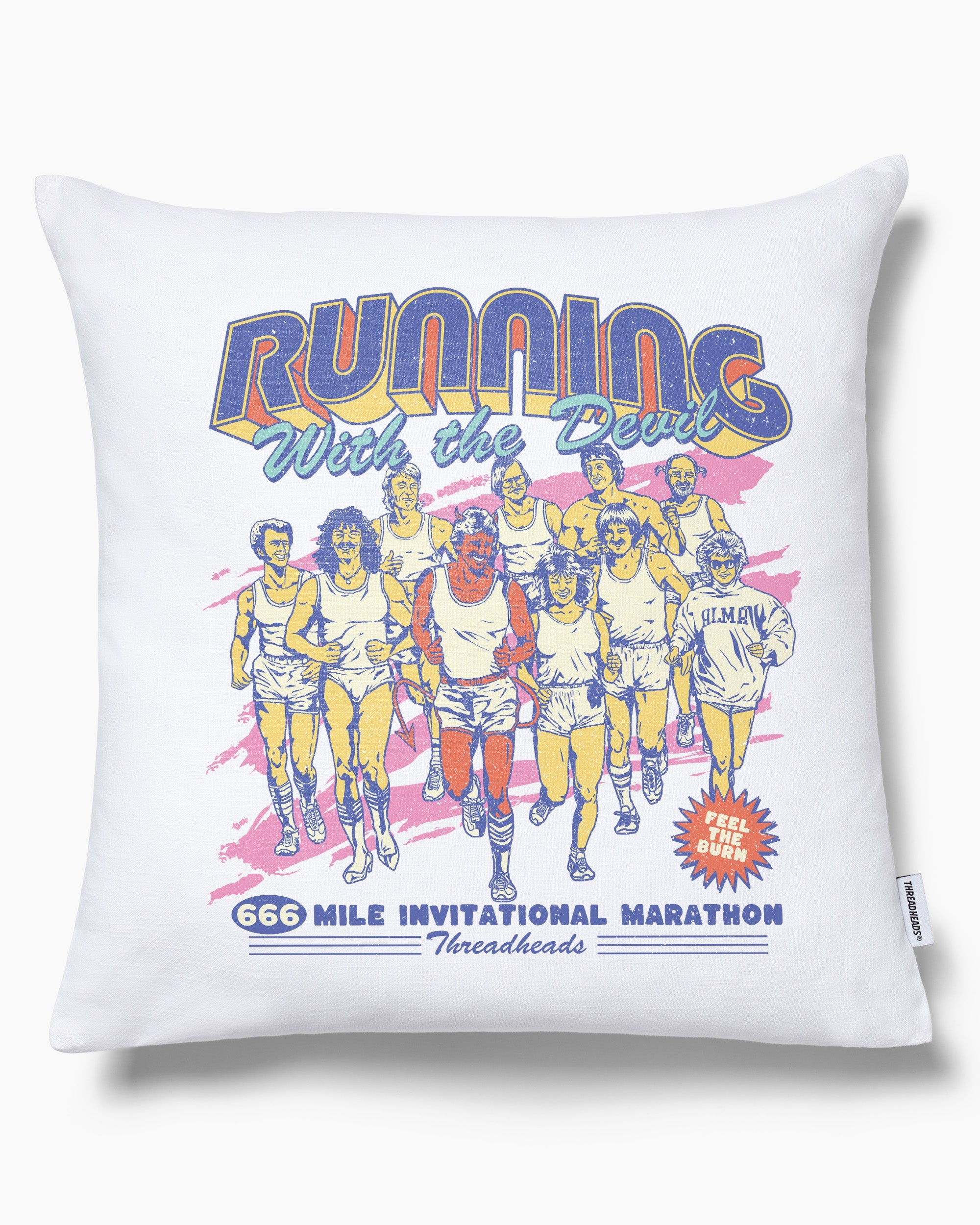 Running with the Devil Cushion Australia Online White