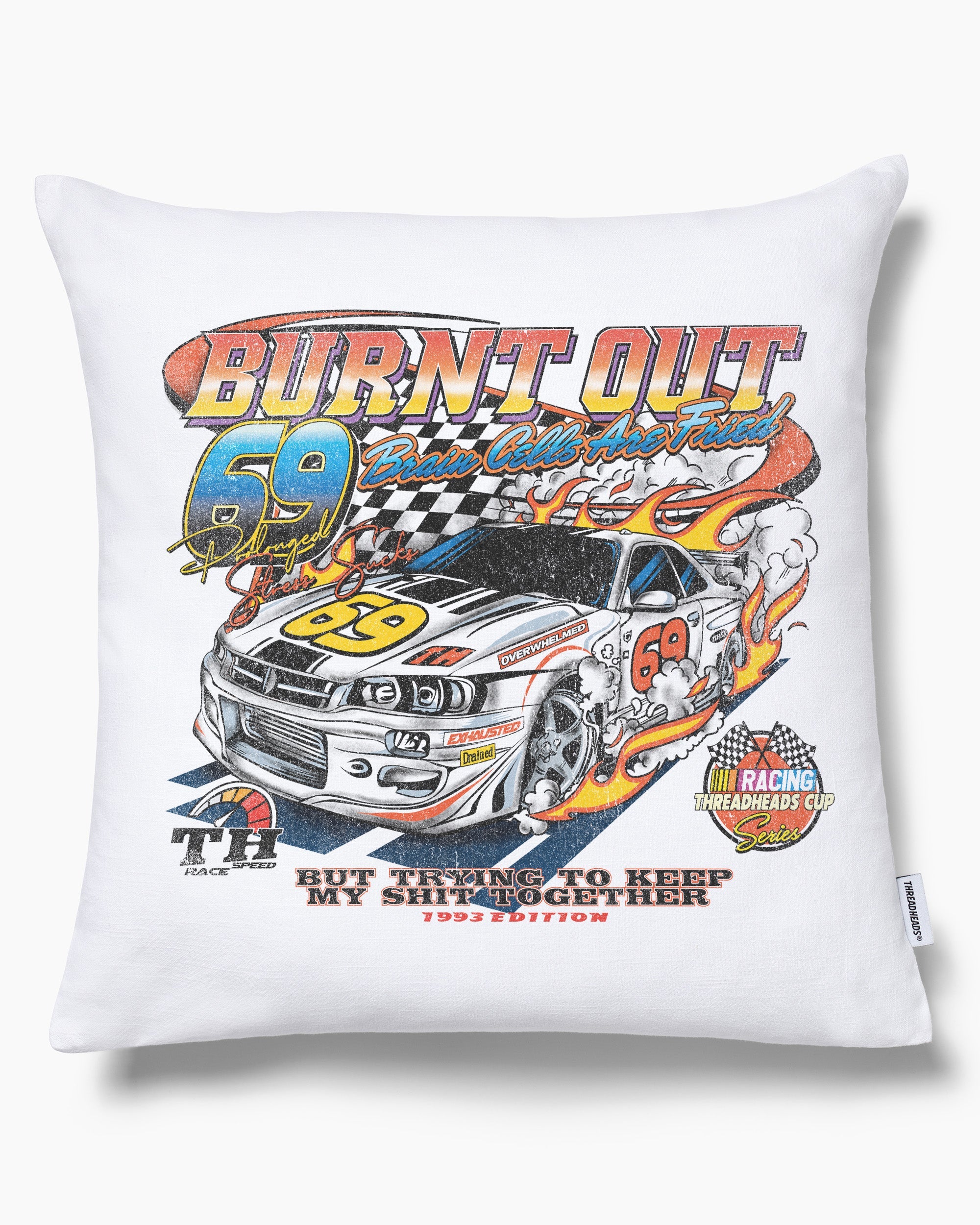 Burnt out Cushion Australia Online Black