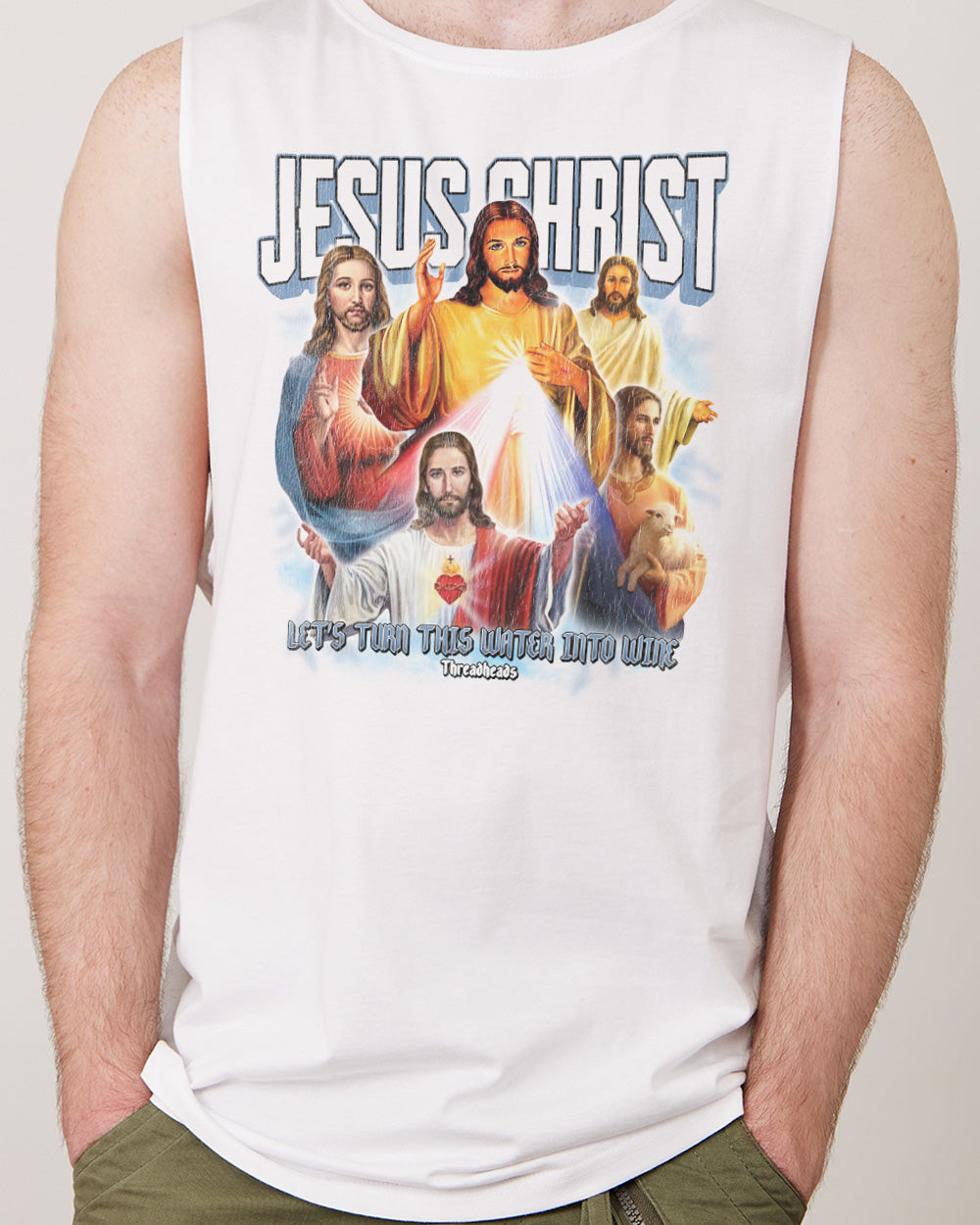 Jesus Christ Tank Australia Online #colour_white