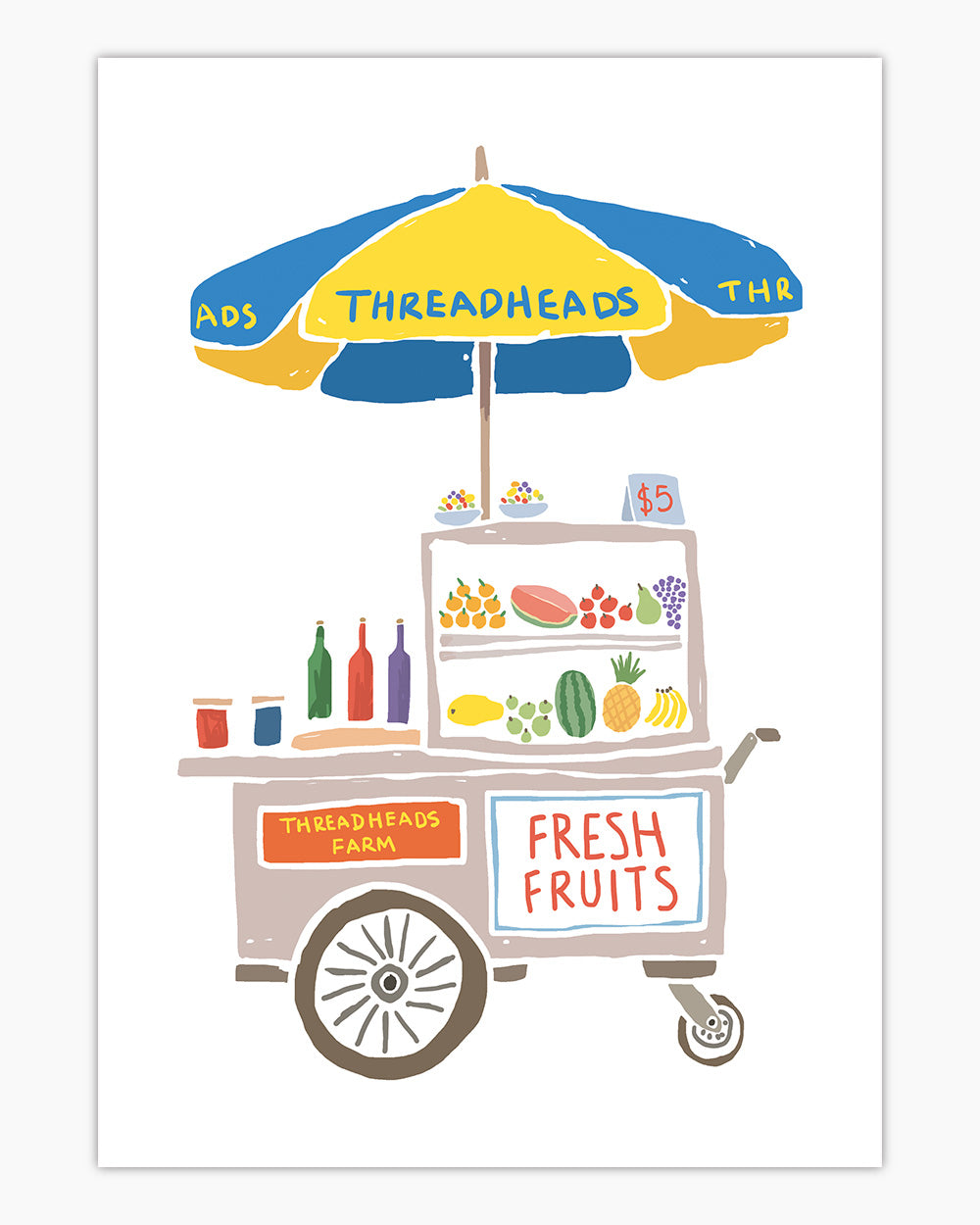 Fresh Fruits Art Print Threadheads Australia Online