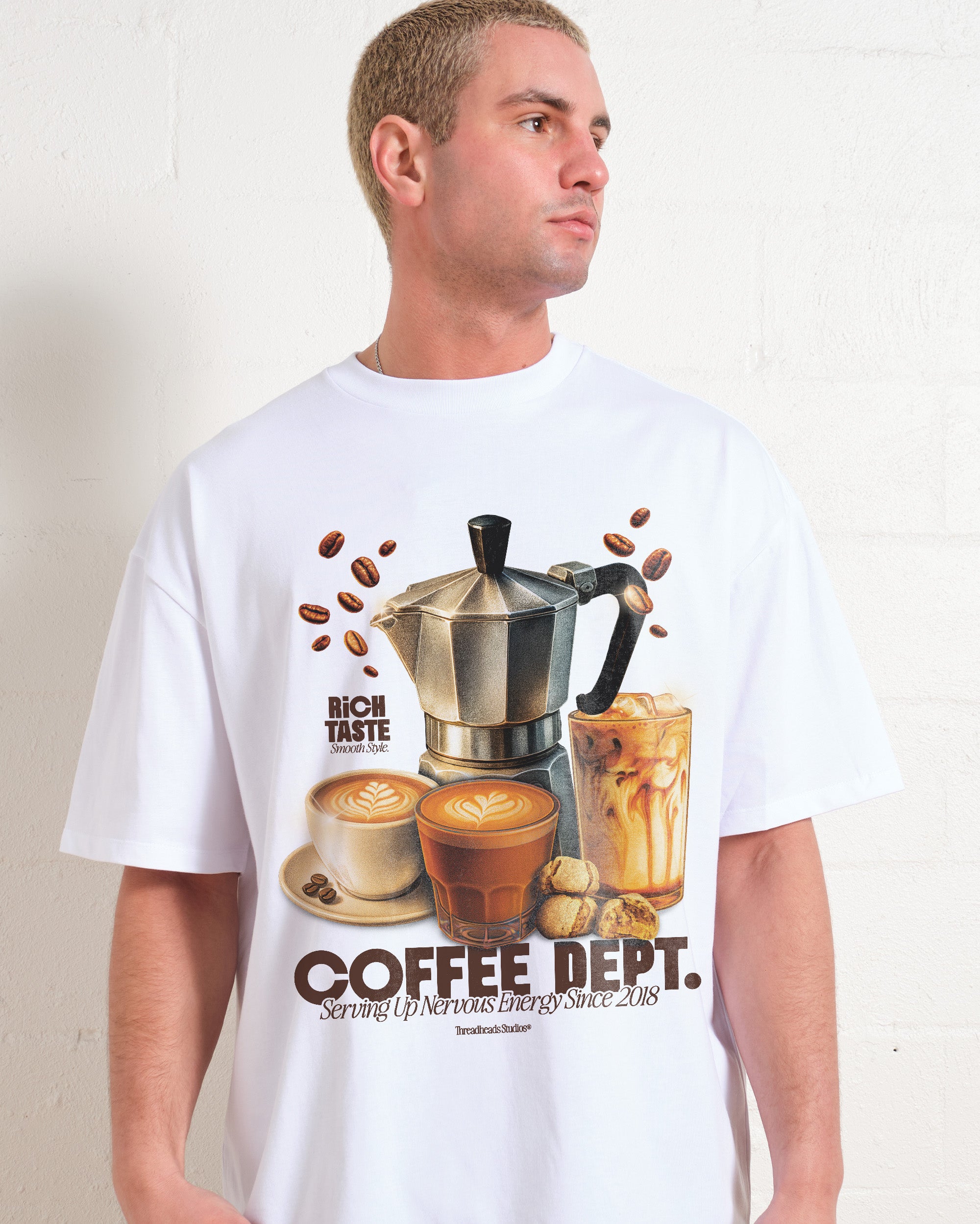 Coffee Dept Oversized Tee