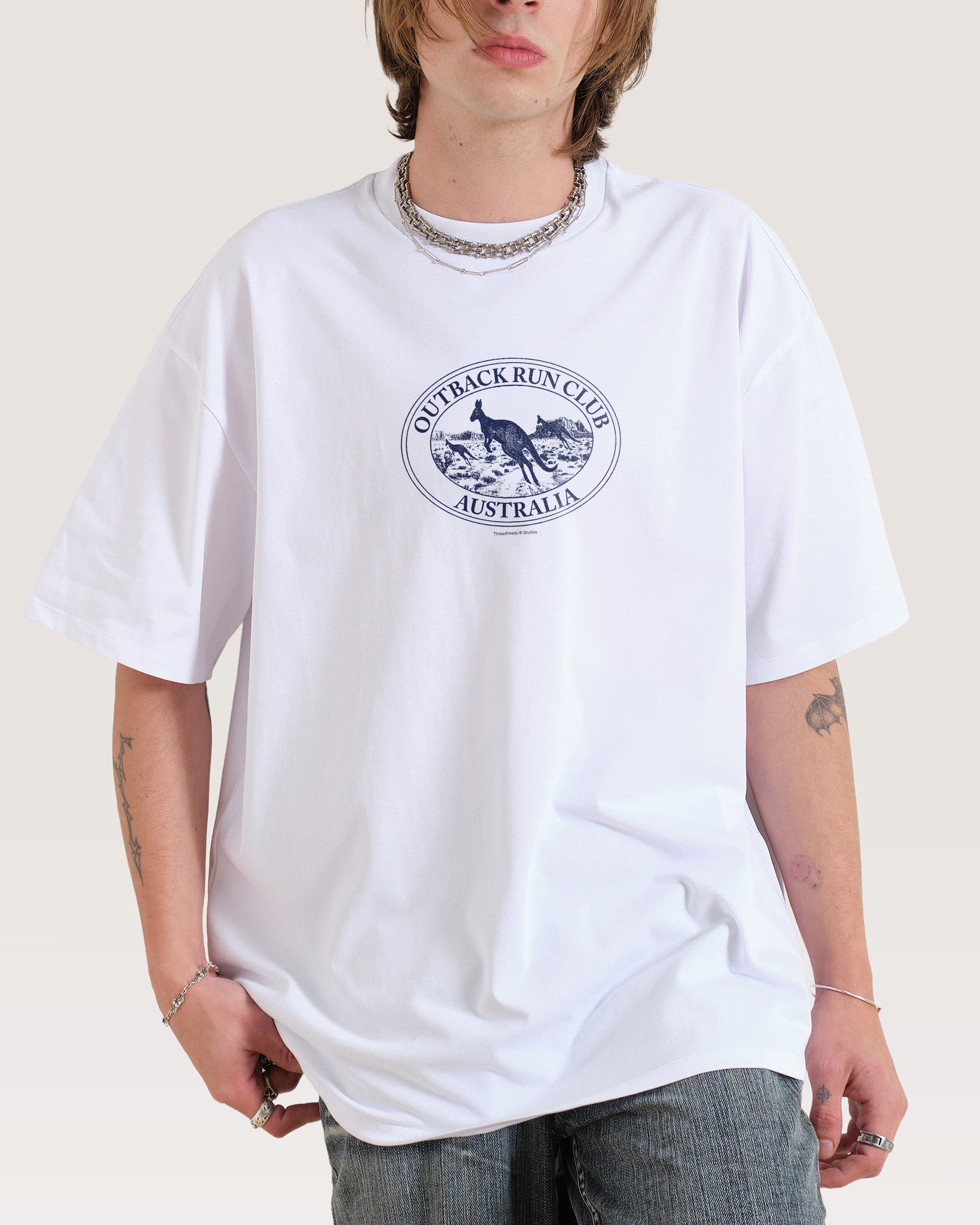Kangaroo Outback Run Club Oversized Tee