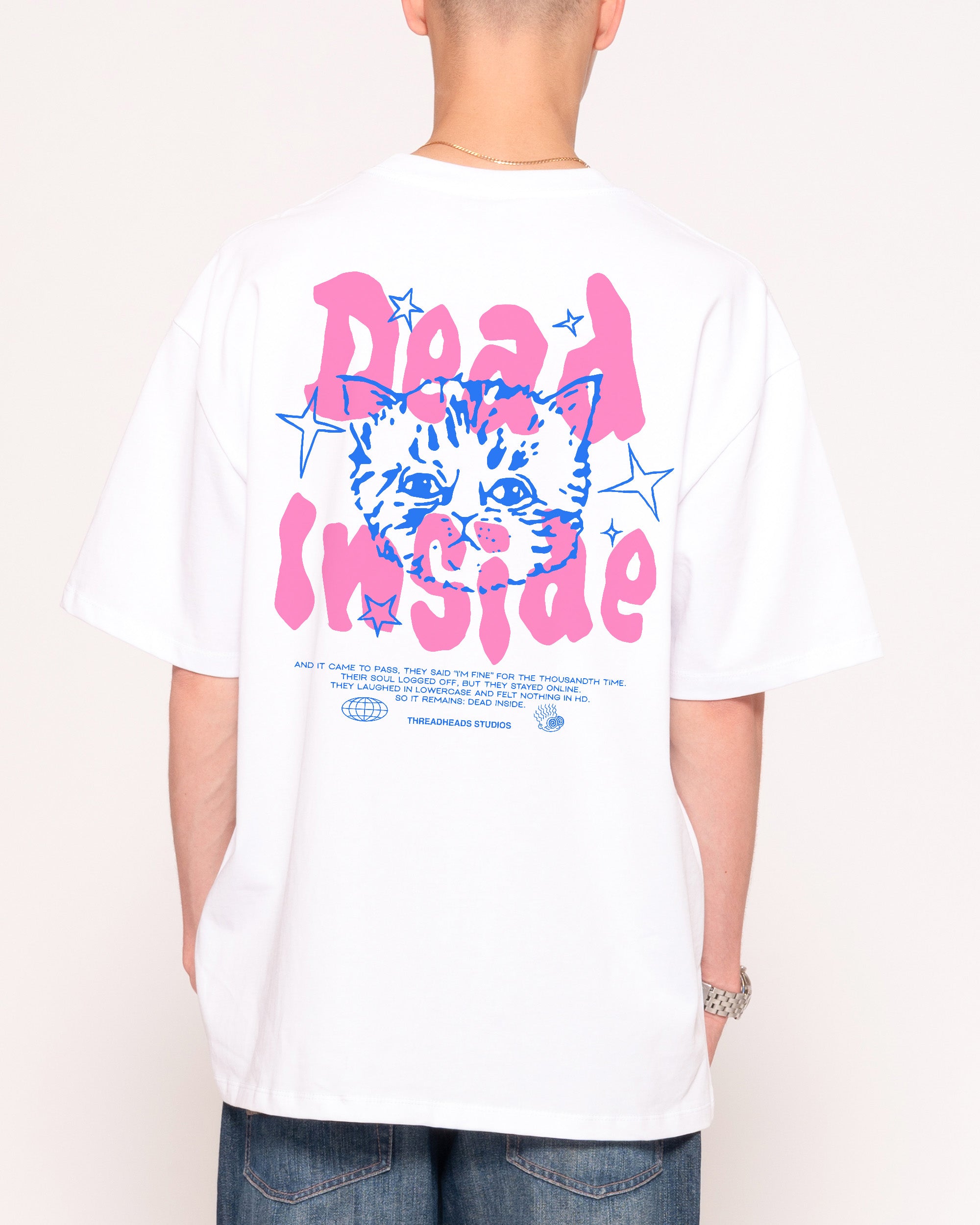 Dead Inside 26 White Oversized Tee
