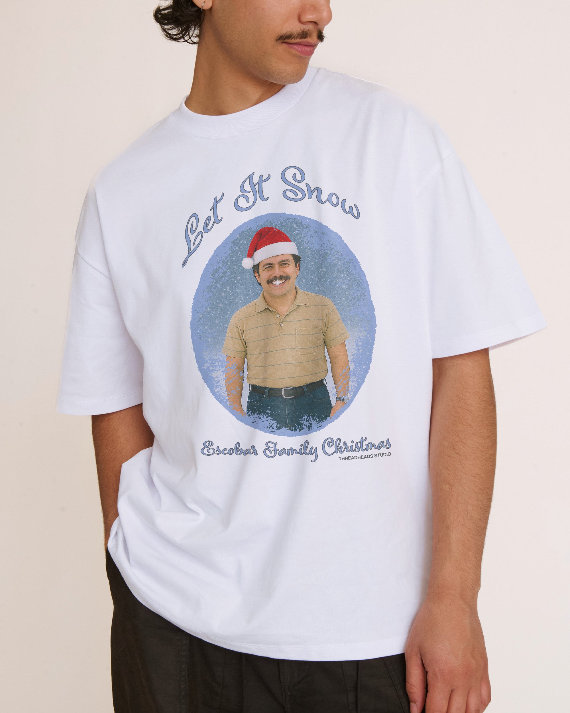 Let It Snow Pablo White Oversized Tee