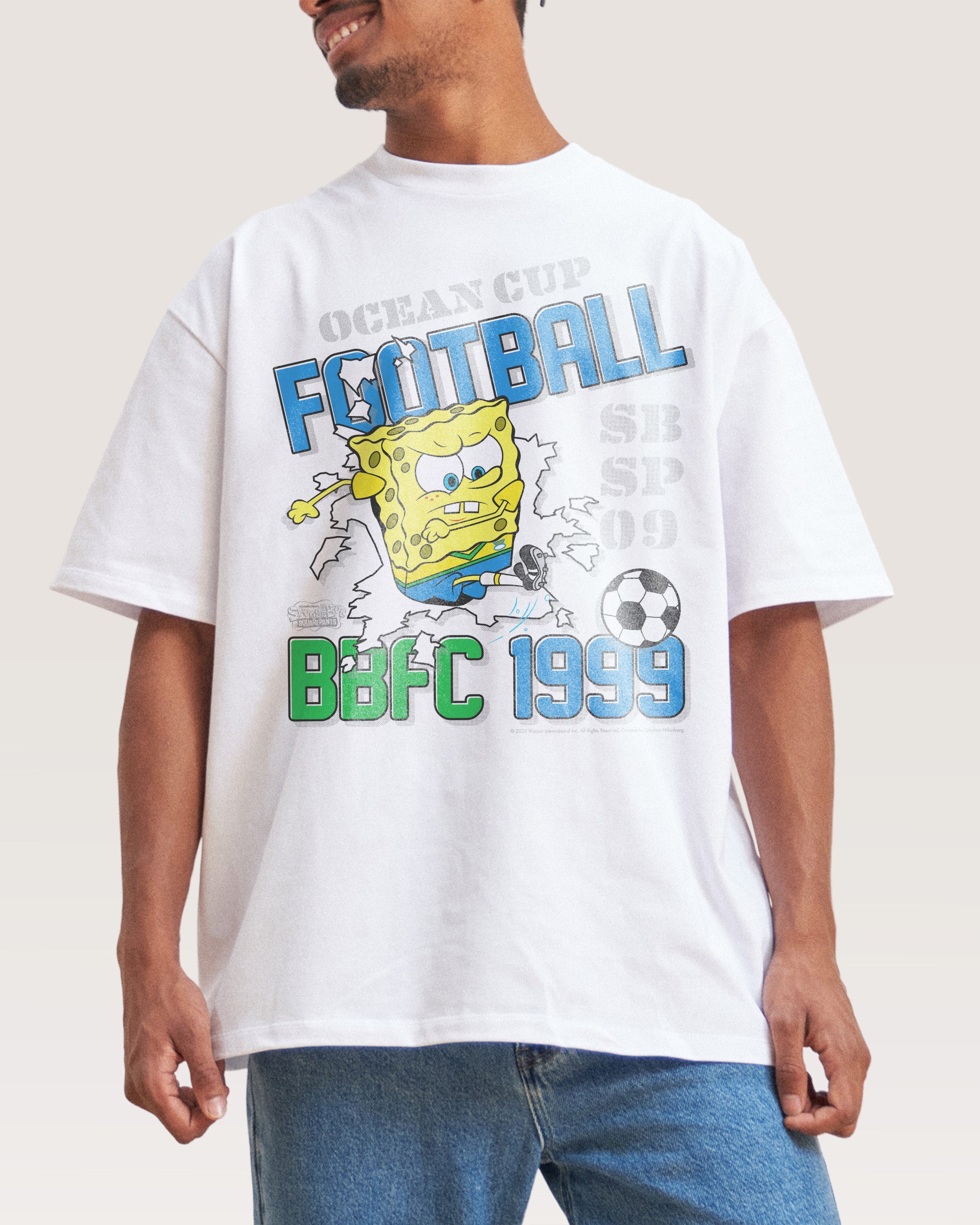 99 Champs White Oversized Tee